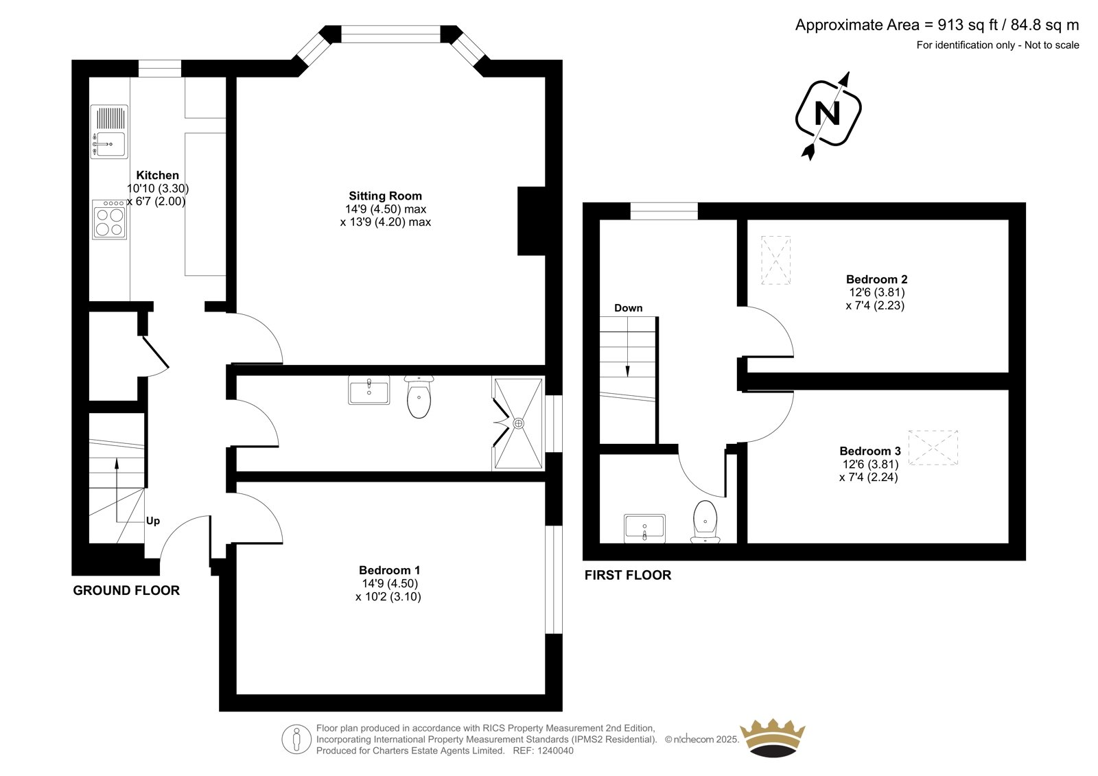 Flat 4, 3, Alma Road, Hampshire floorplan