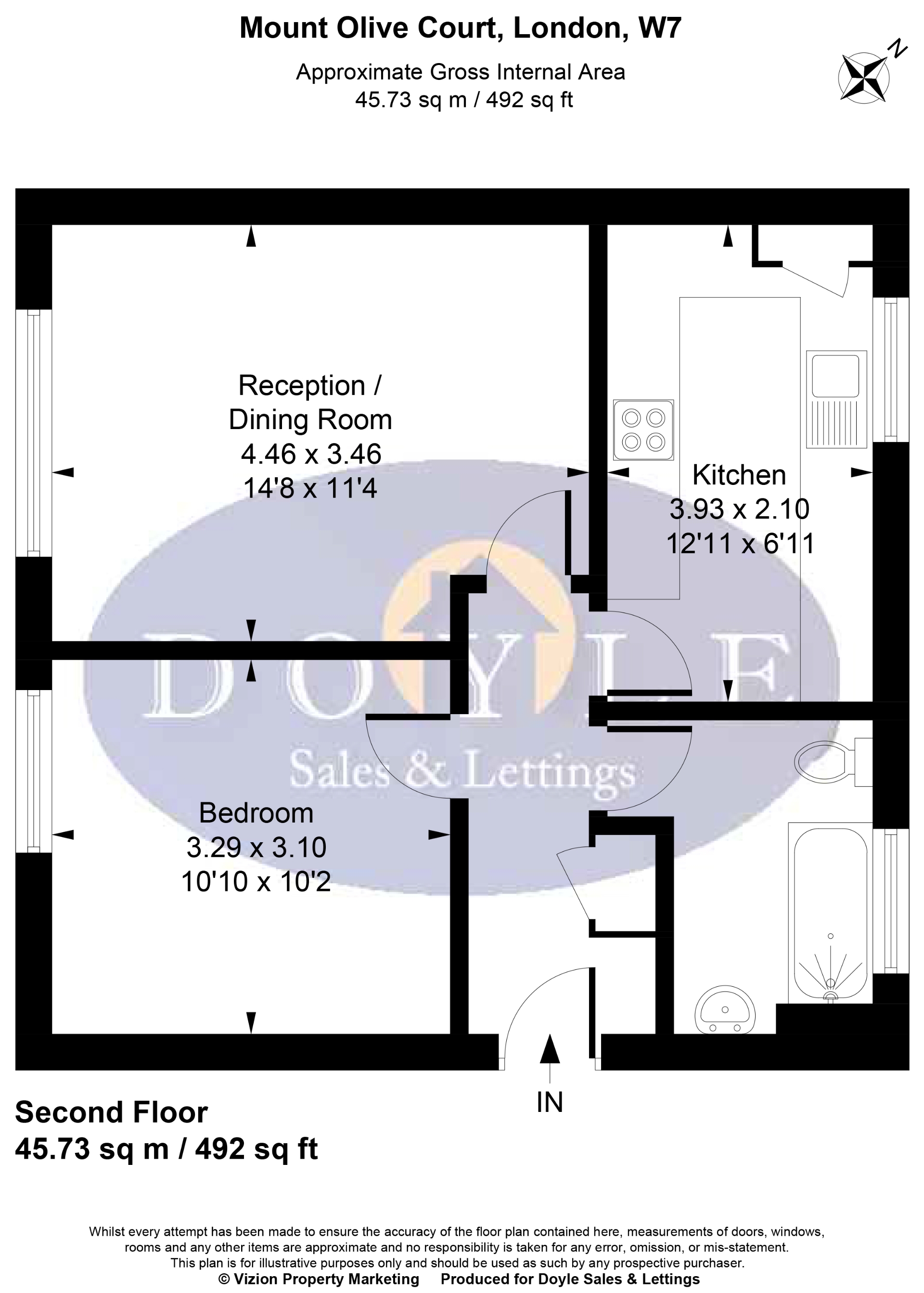 24 Mount Olive Court 22, Green Lane, London floorplan
