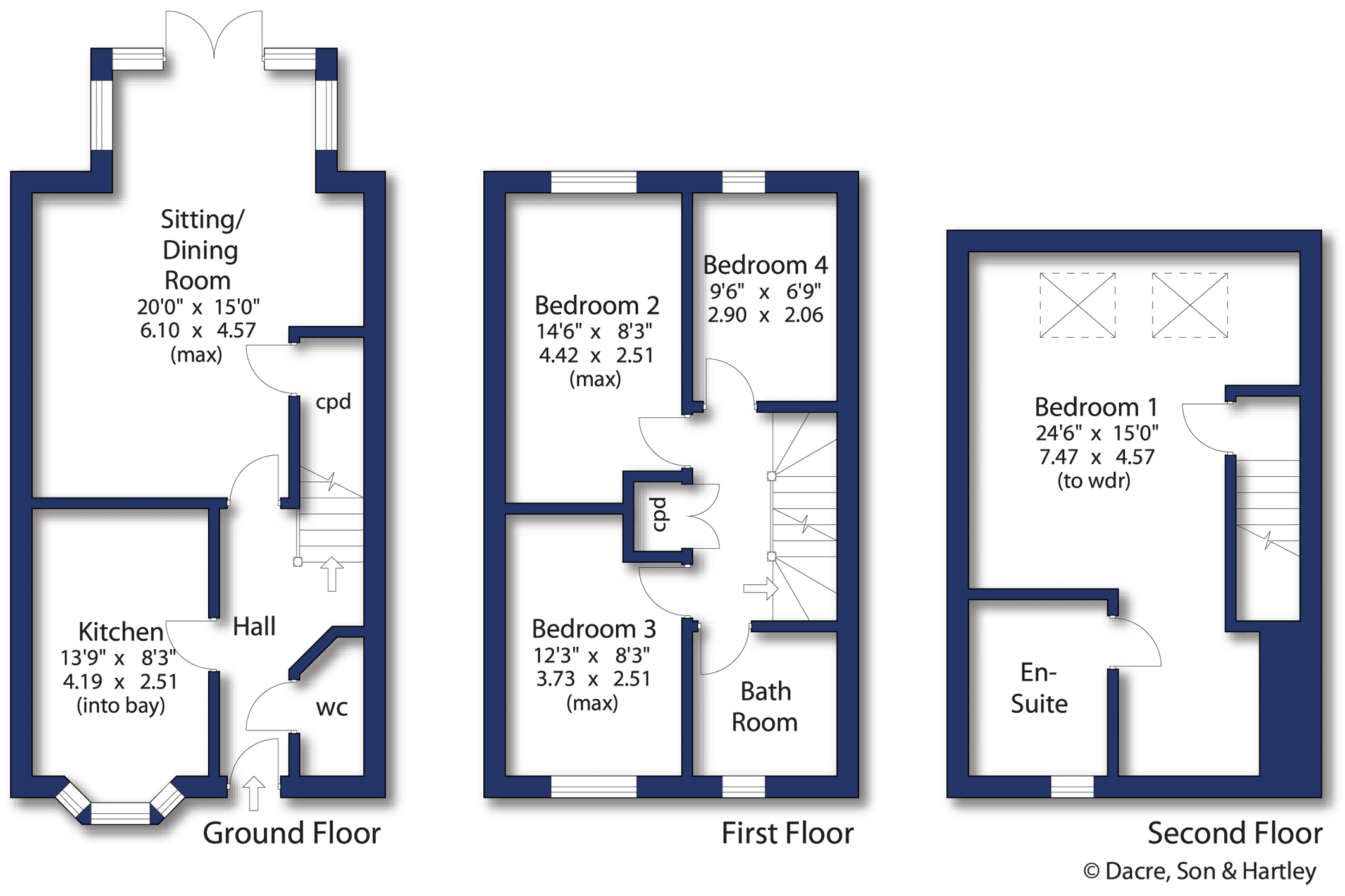 18, Great North Close, West Yorkshire floorplan