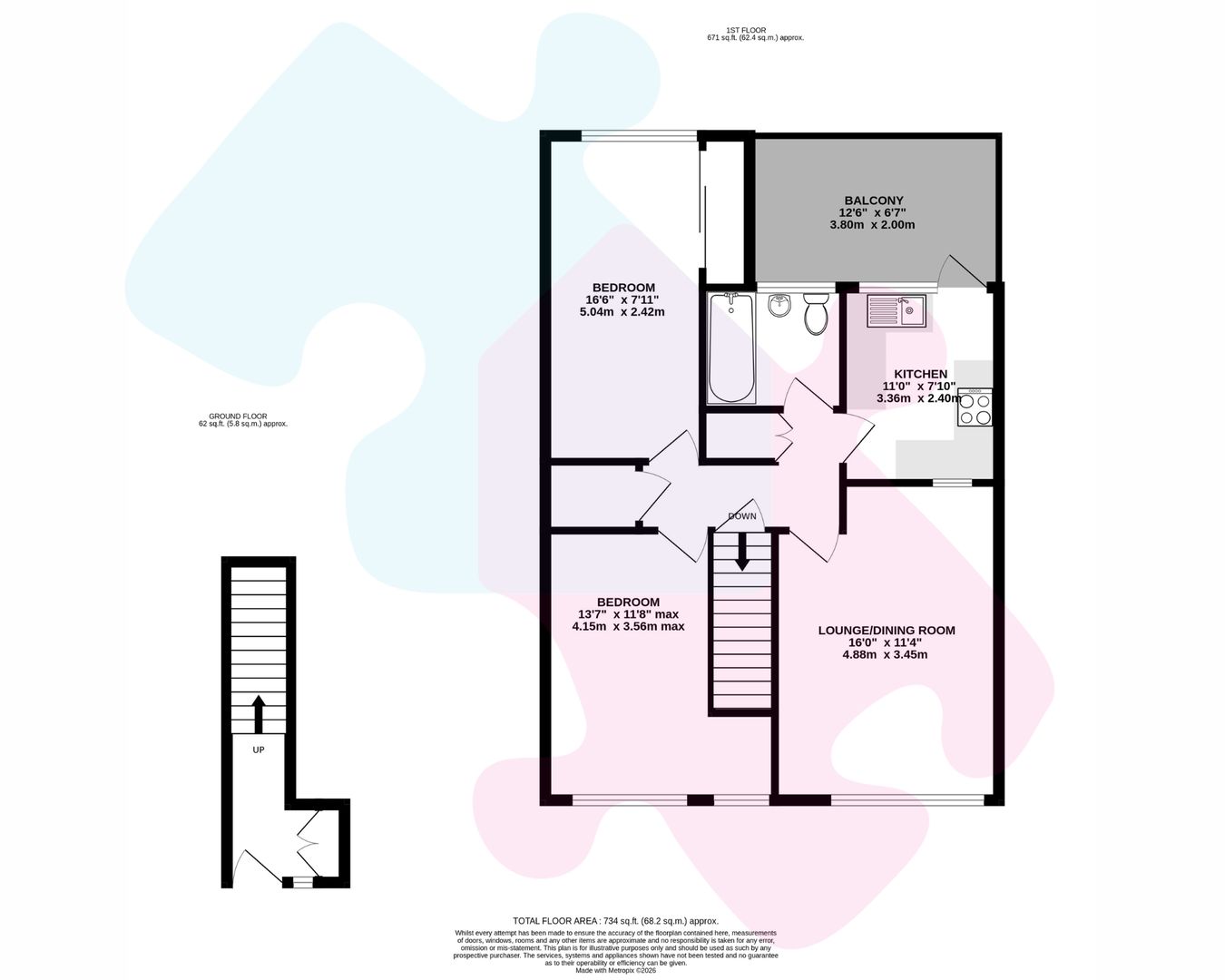 24, Ryecroft Gardens, Camberley floorplan