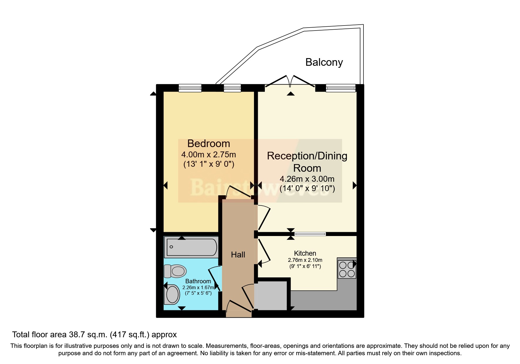 Flat 144, London floorplan