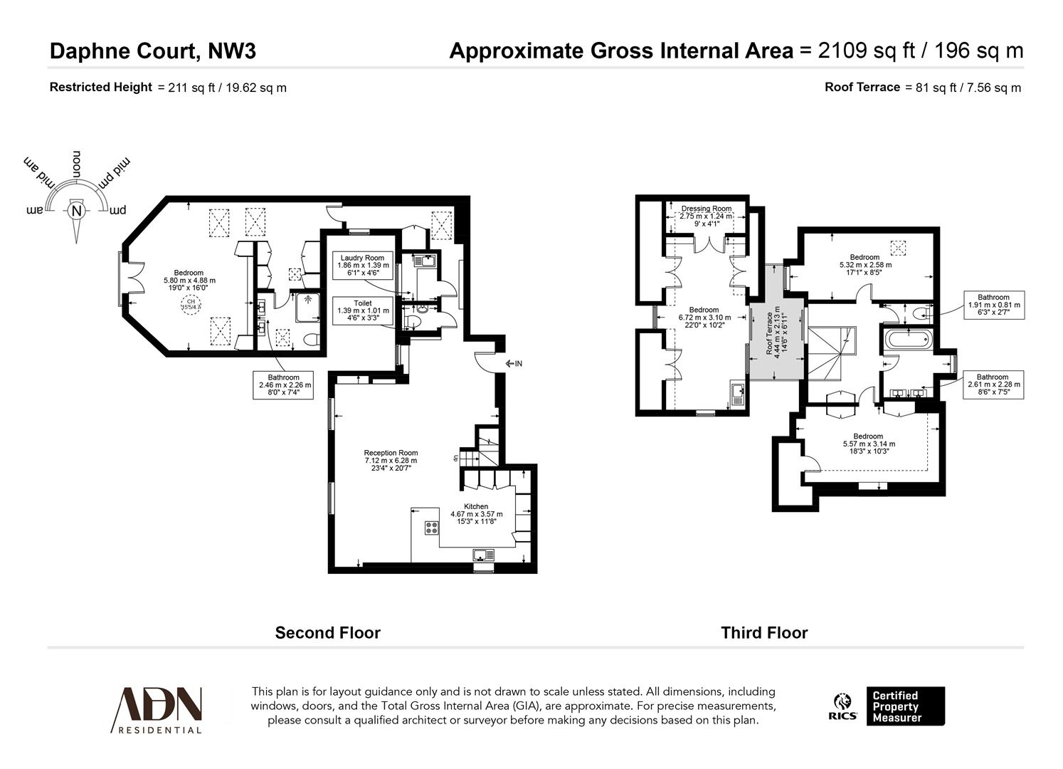 8 DC, Fitzjohn's Avenue, London floorplan