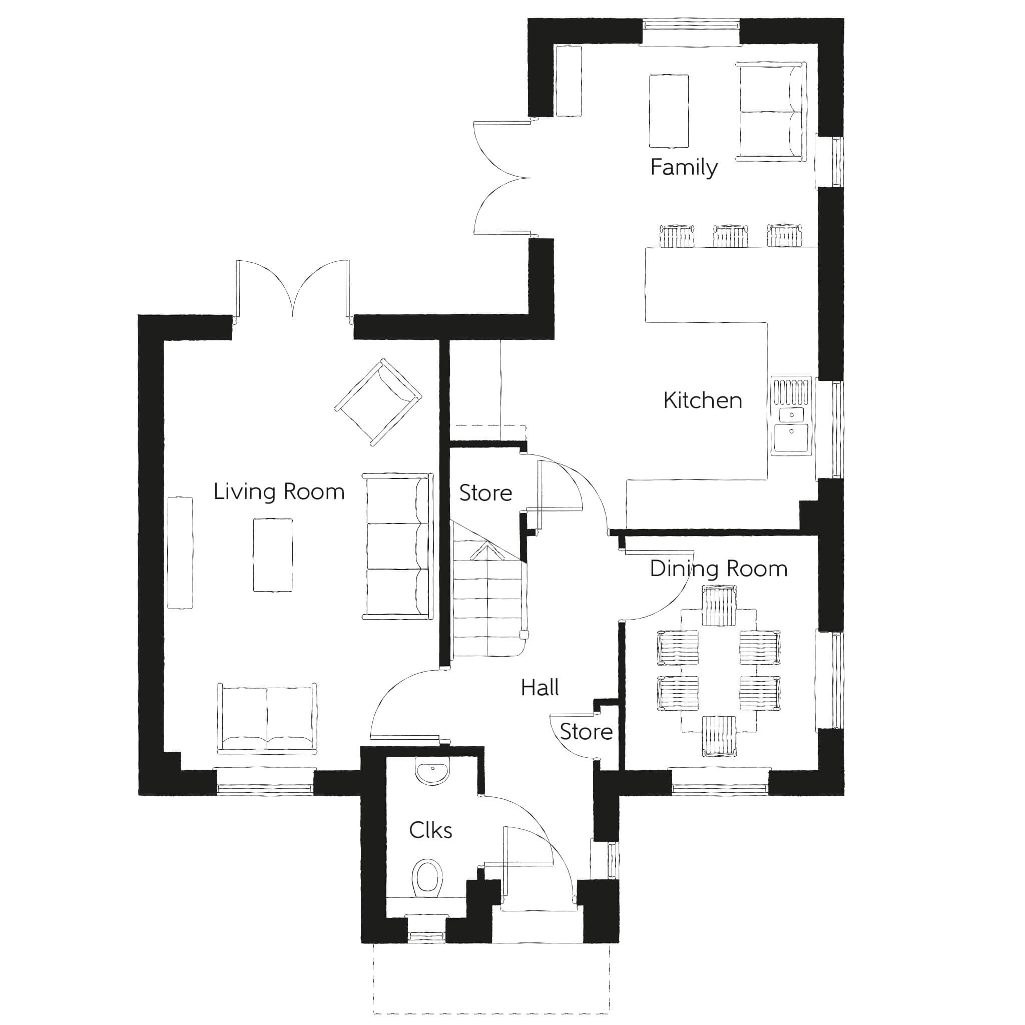 105, Grange Road, Hugglescote floorplan