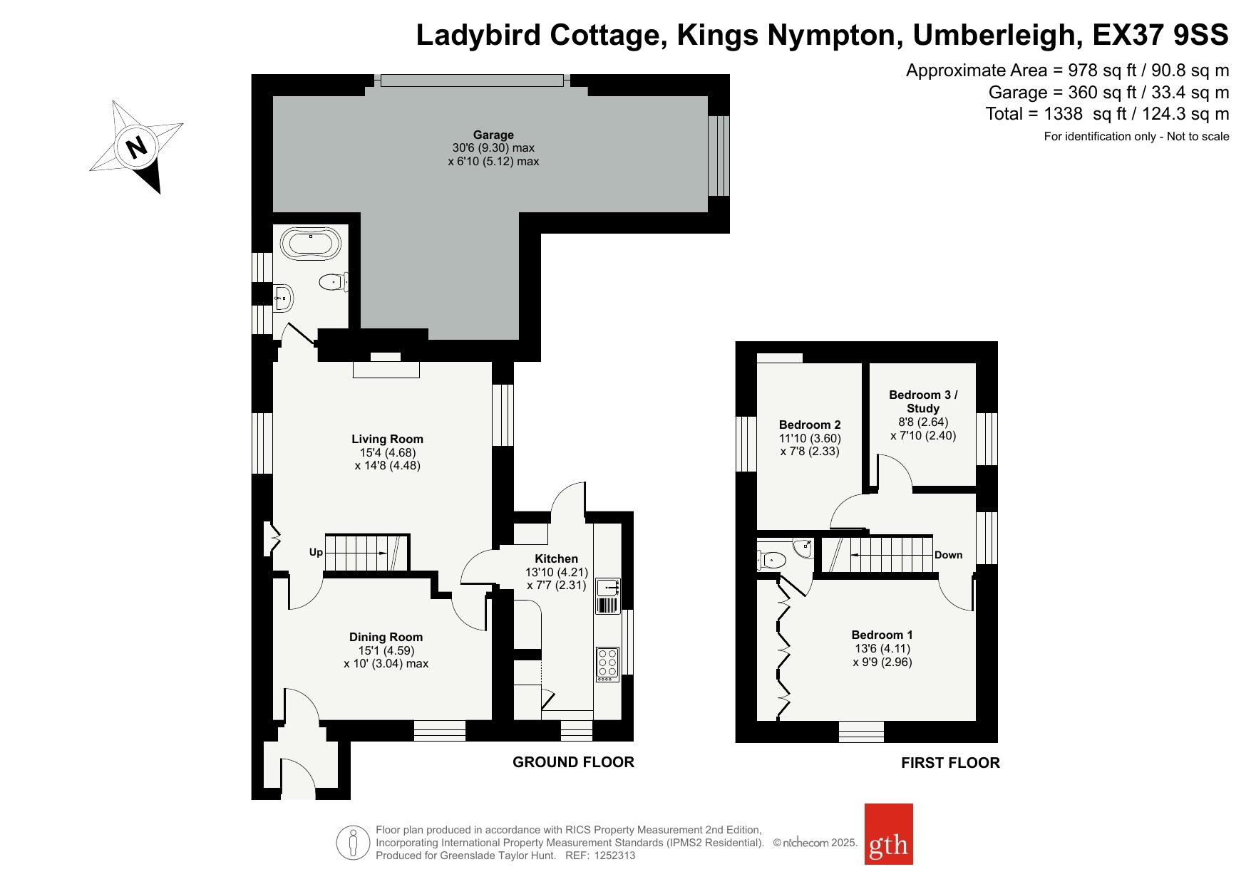 Ladybird Cottage,, Kings Nympton, Umberleigh floorplan