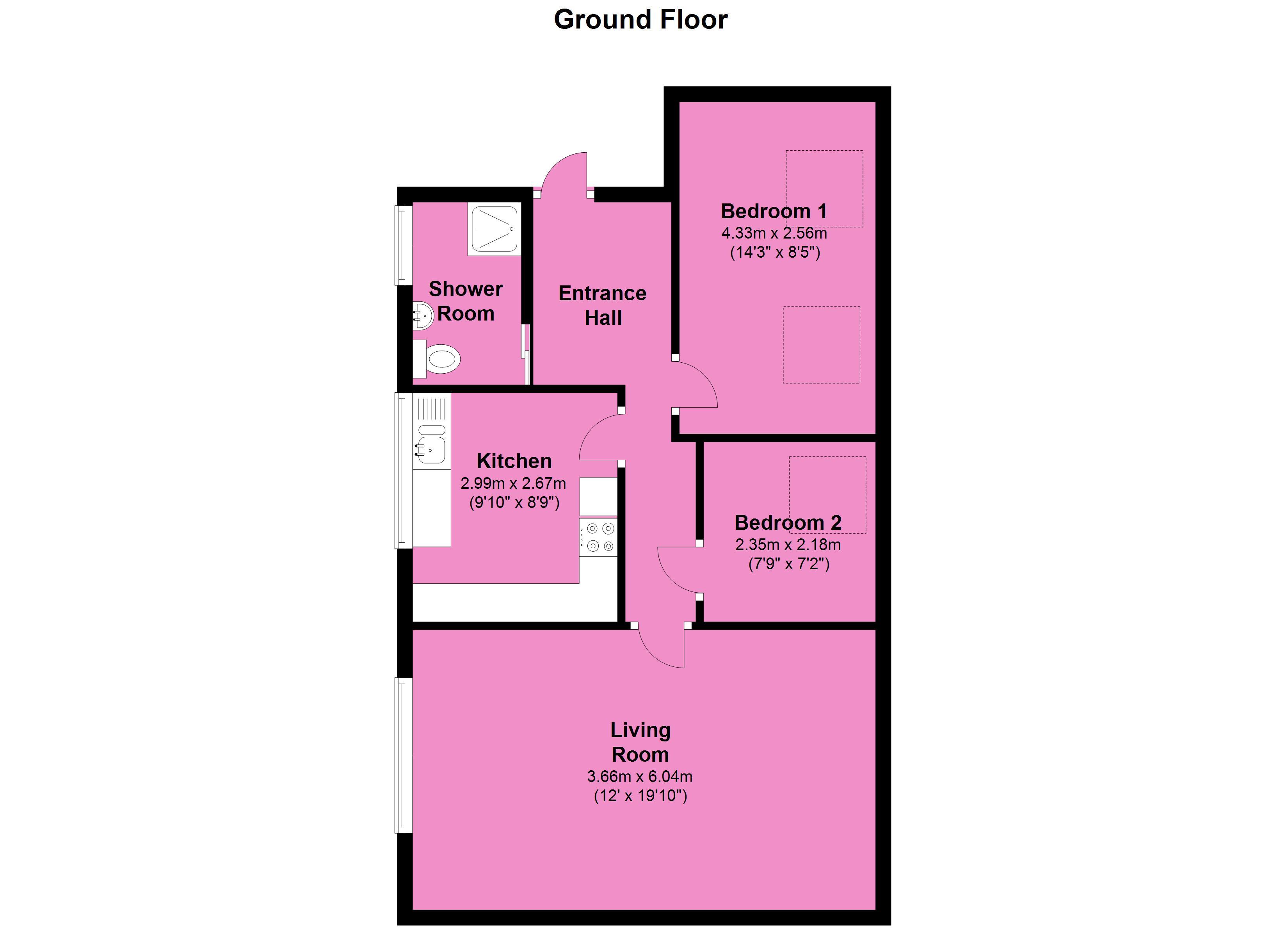 Summerland Avenue, Minehead floorplan