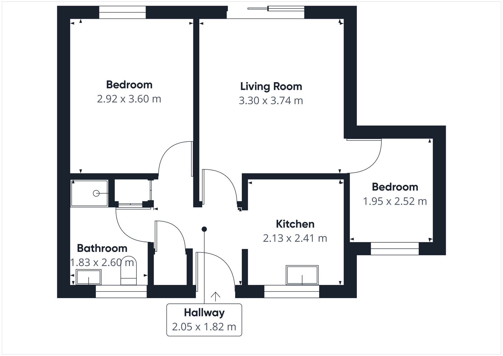 46, Kings Meade, Coleford floorplan