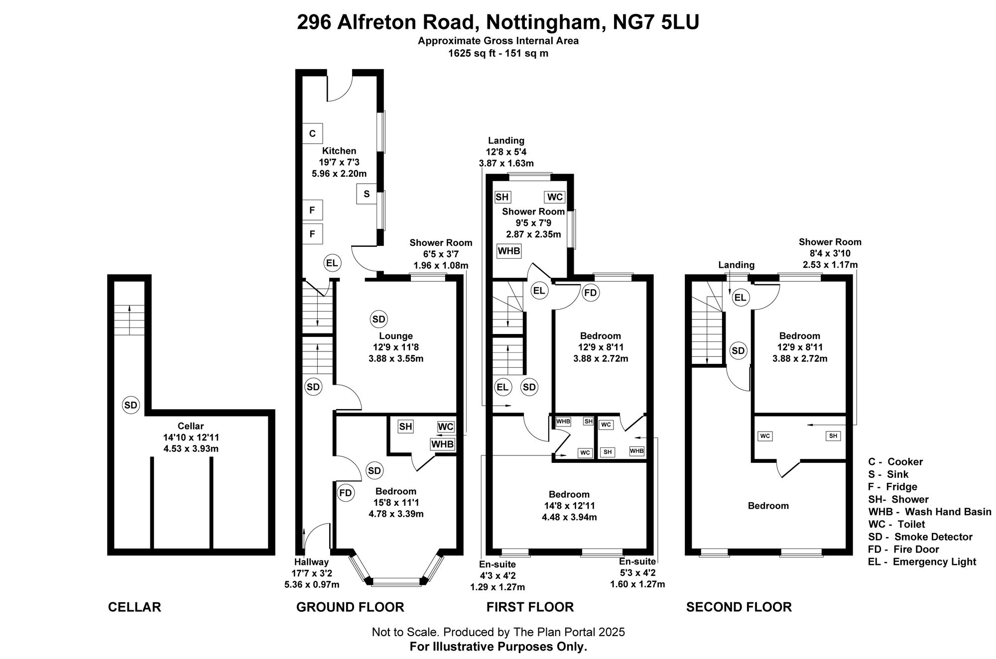 296 Alfreton Road, Nottingham floorplan