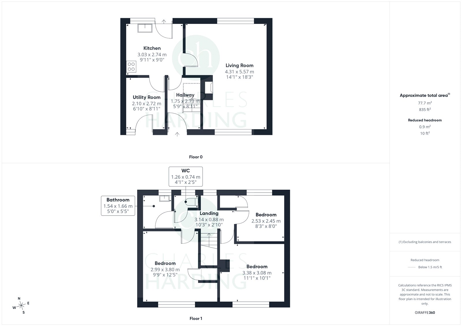 48, Abbey View Road, Wiltshire floorplan