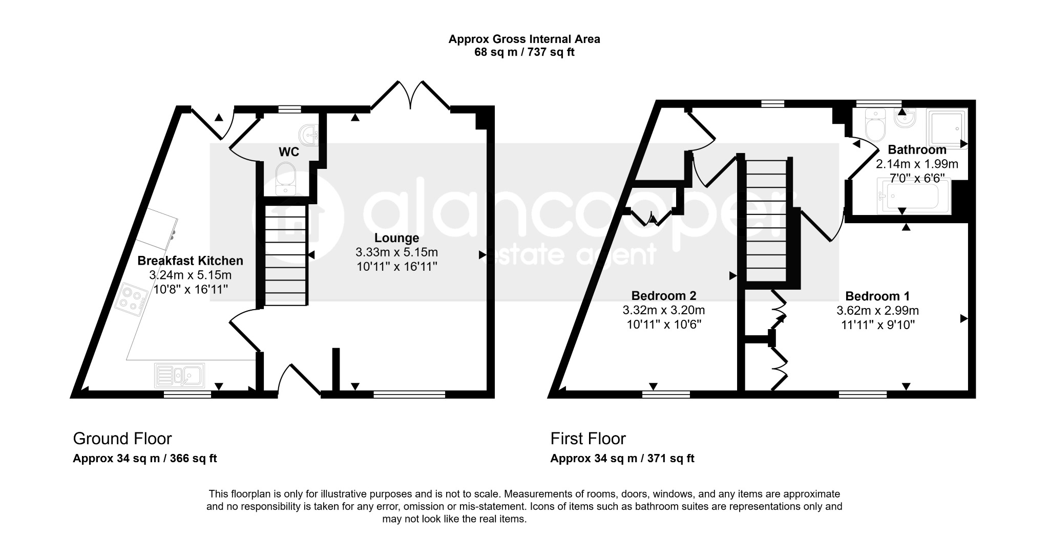 85, Sunburst Drive, Nuneaton floorplan