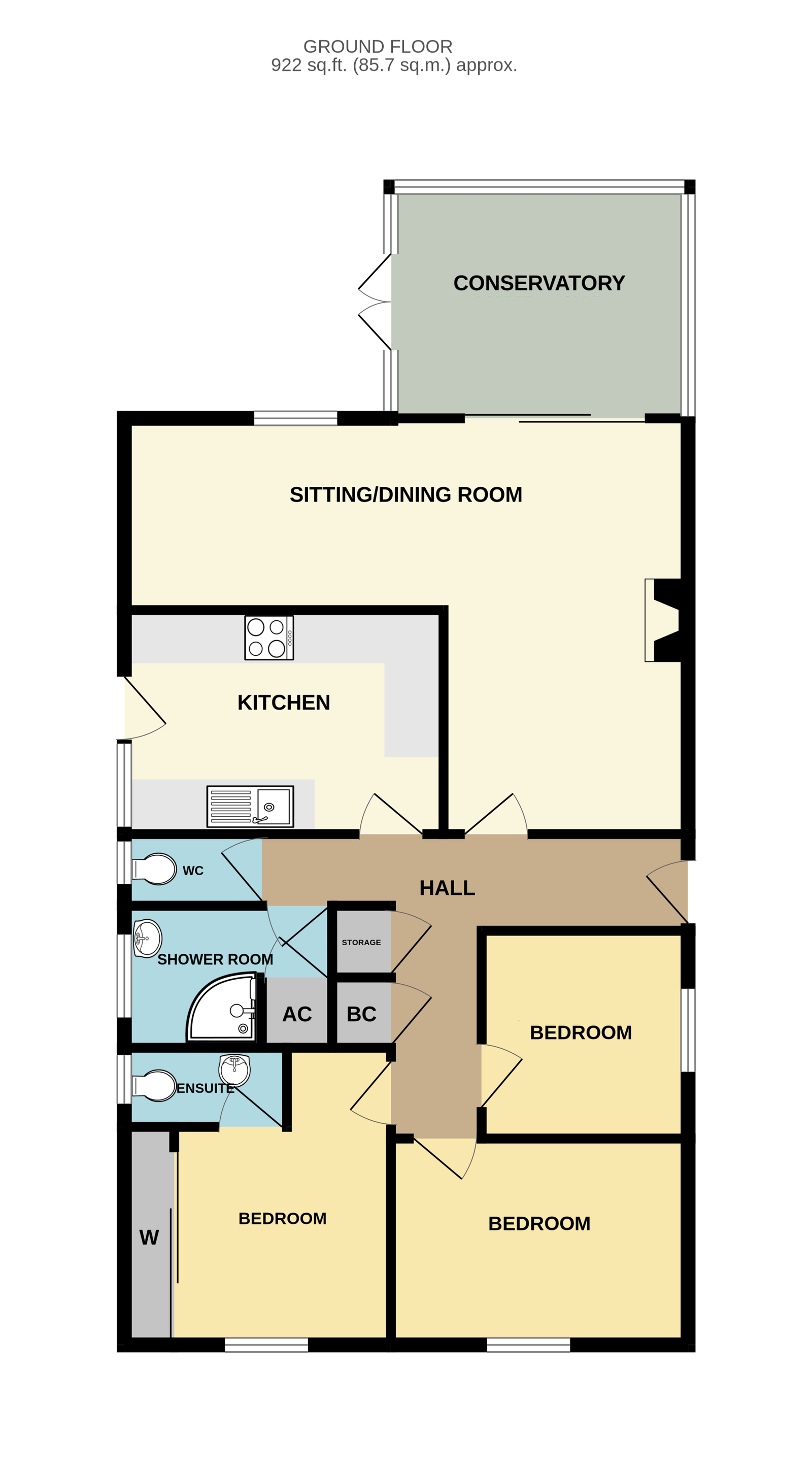 10, Traherne Close, Ledbury floorplan