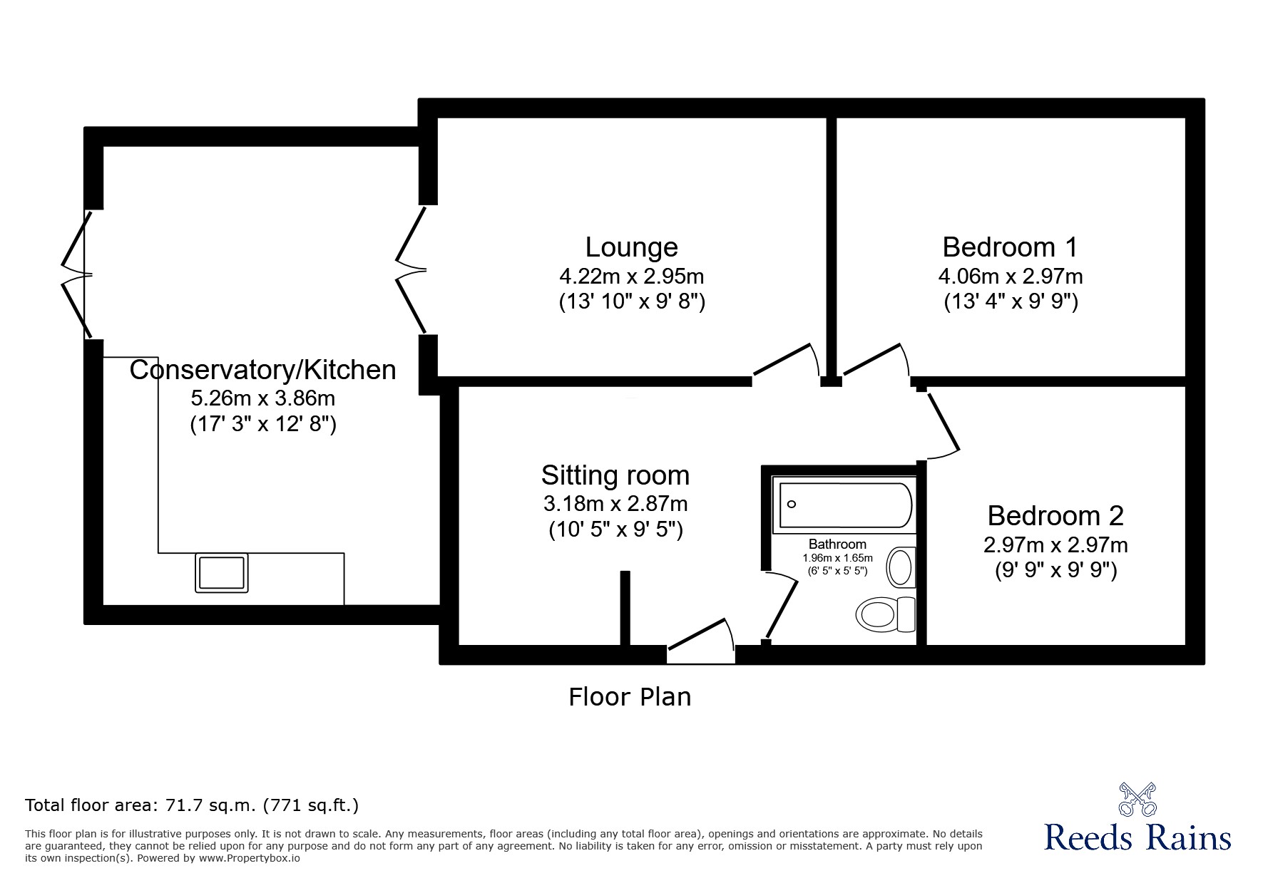 13, Foxlands Close, Staffordshire floorplan