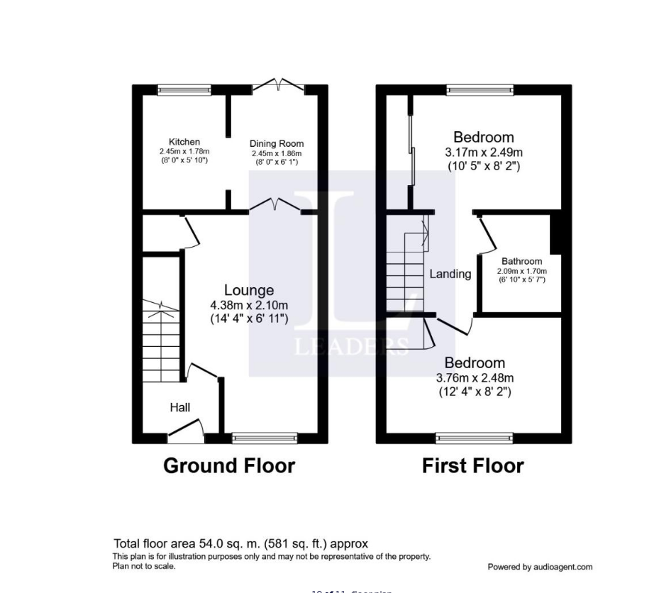4, Malham Place, Worcester floorplan