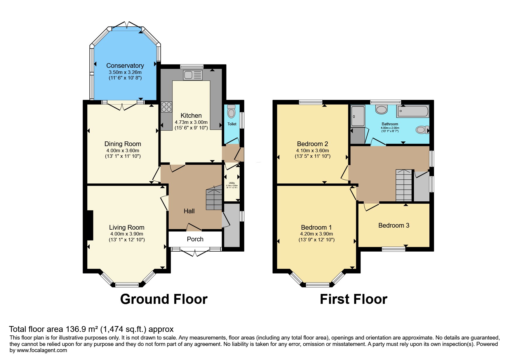76, Greenhill Road, Coalville floorplan