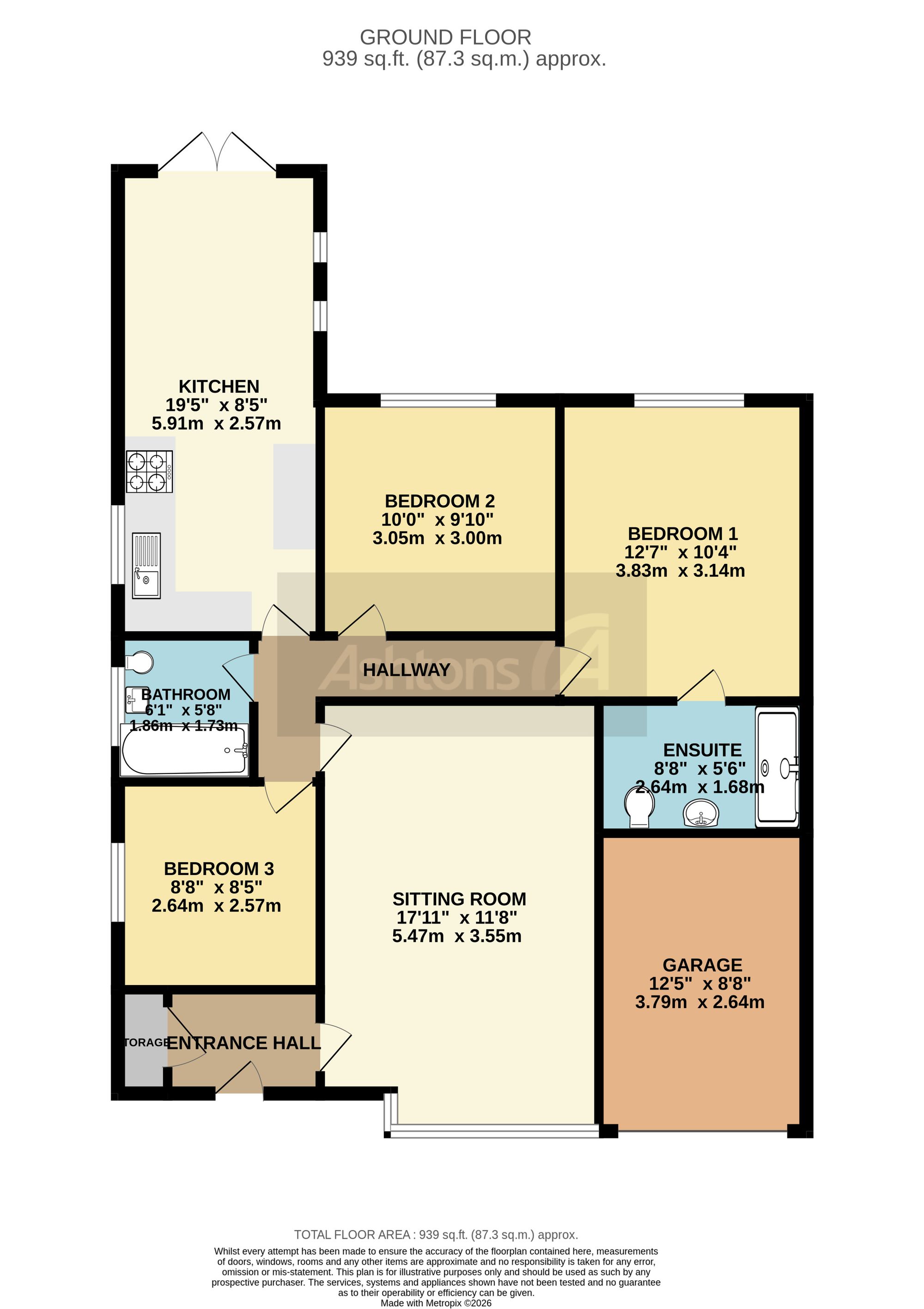 40 Meadow Lane, Warrington floorplan