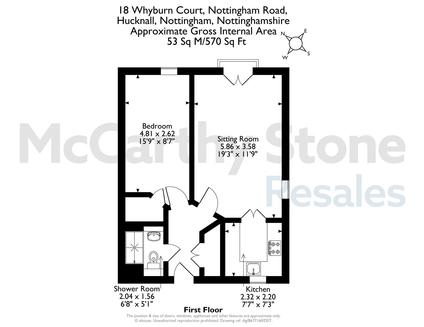 18 Whyburn Court, Nottingham Road, Nottingham floorplan