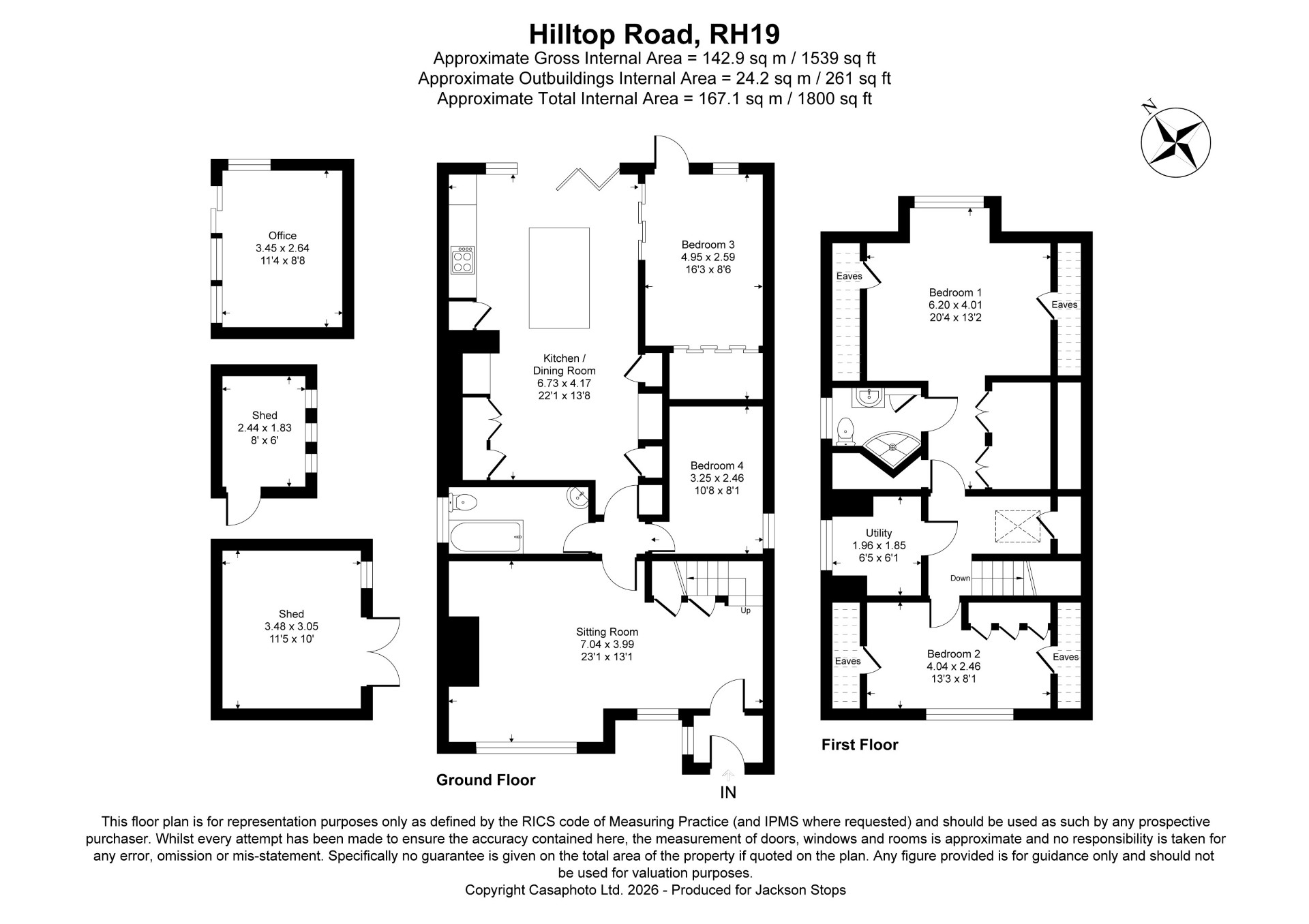 Hill Top Road, East Grinstead floorplan