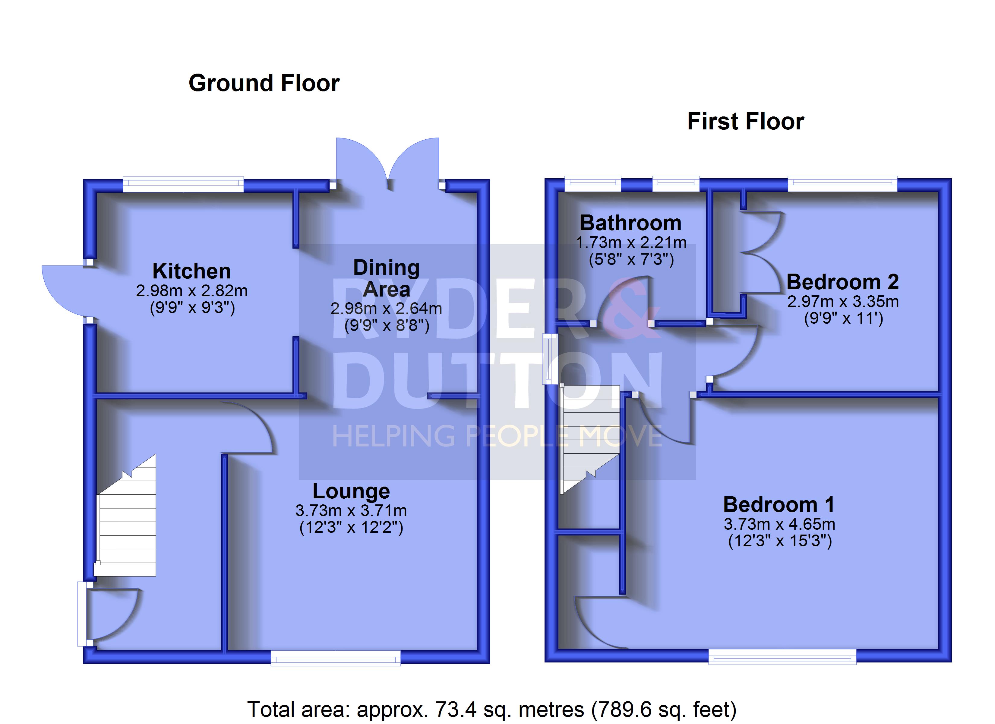 75, Elm Road, Oldham floorplan
