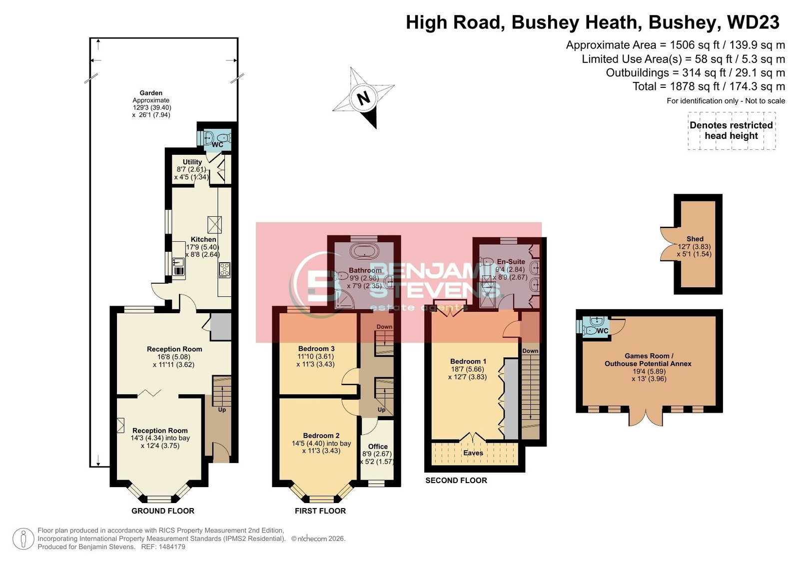 119, High Road, Bushey floorplan