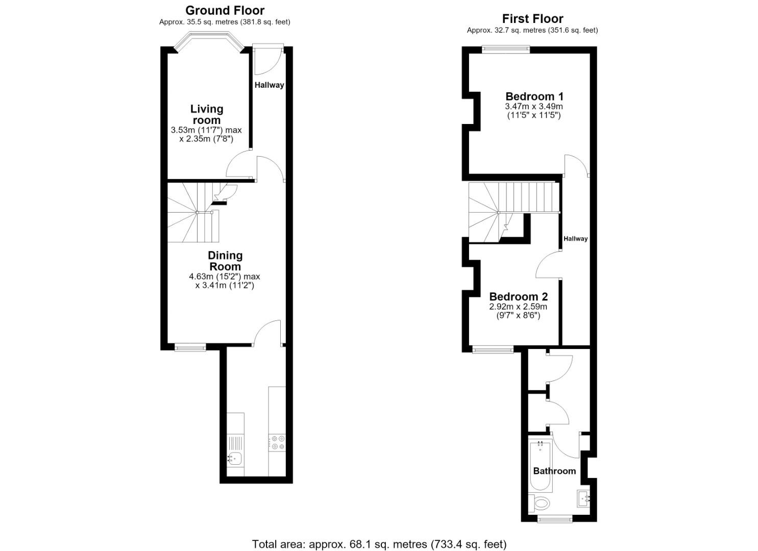 118, Widdrington Road, Coventry floorplan