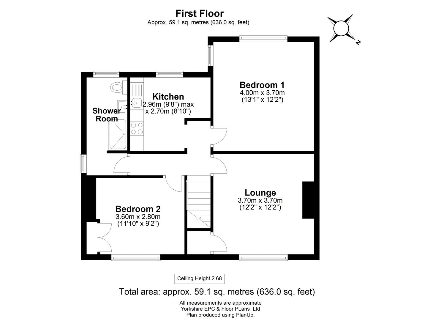 Shenstone Road, Sheffield S6, 2 bedroom flat to rent 64633785