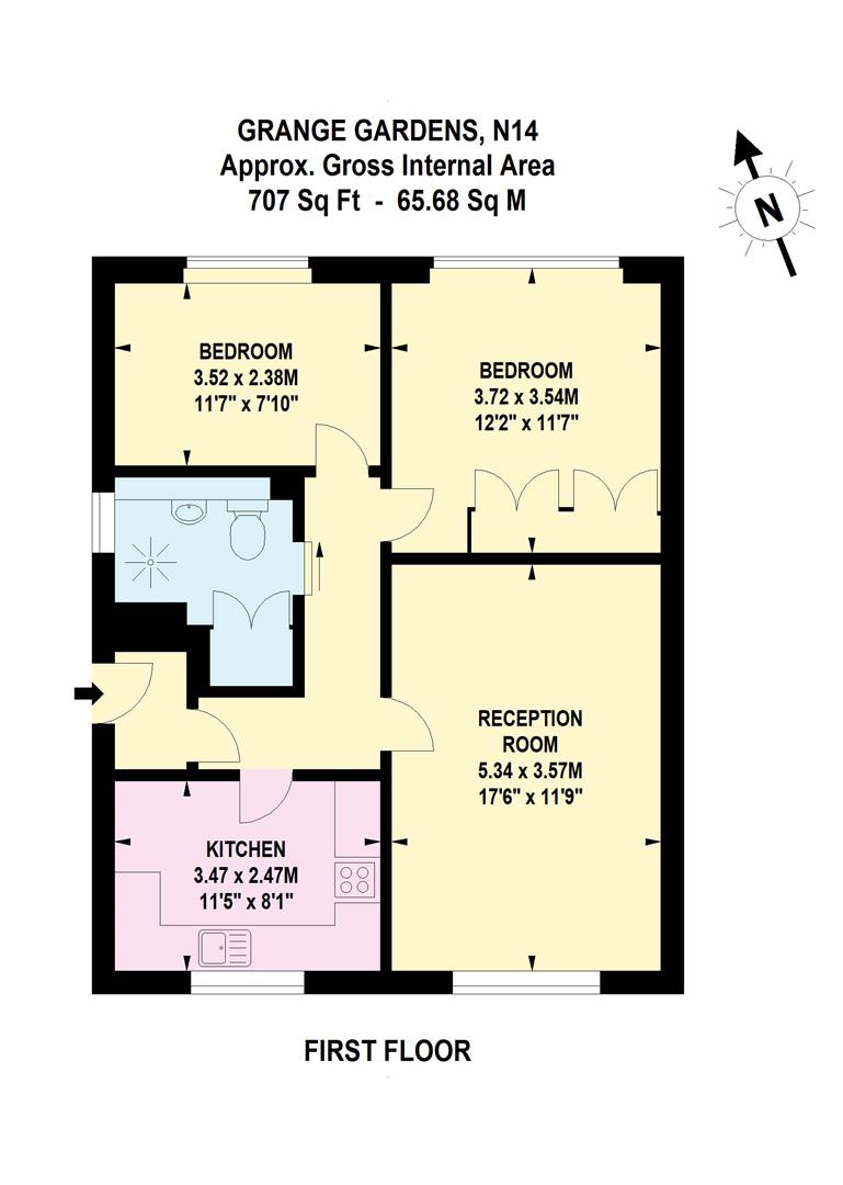 12, Grange Gardens, London floorplan