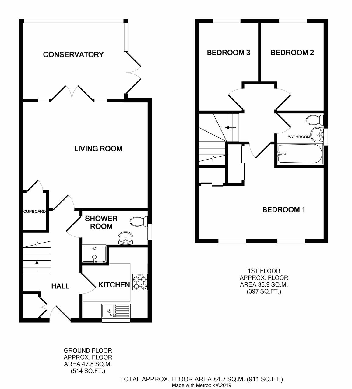 3 Bedrooms  for sale in Rigghouse View, Whitburn, Bathgate EH47