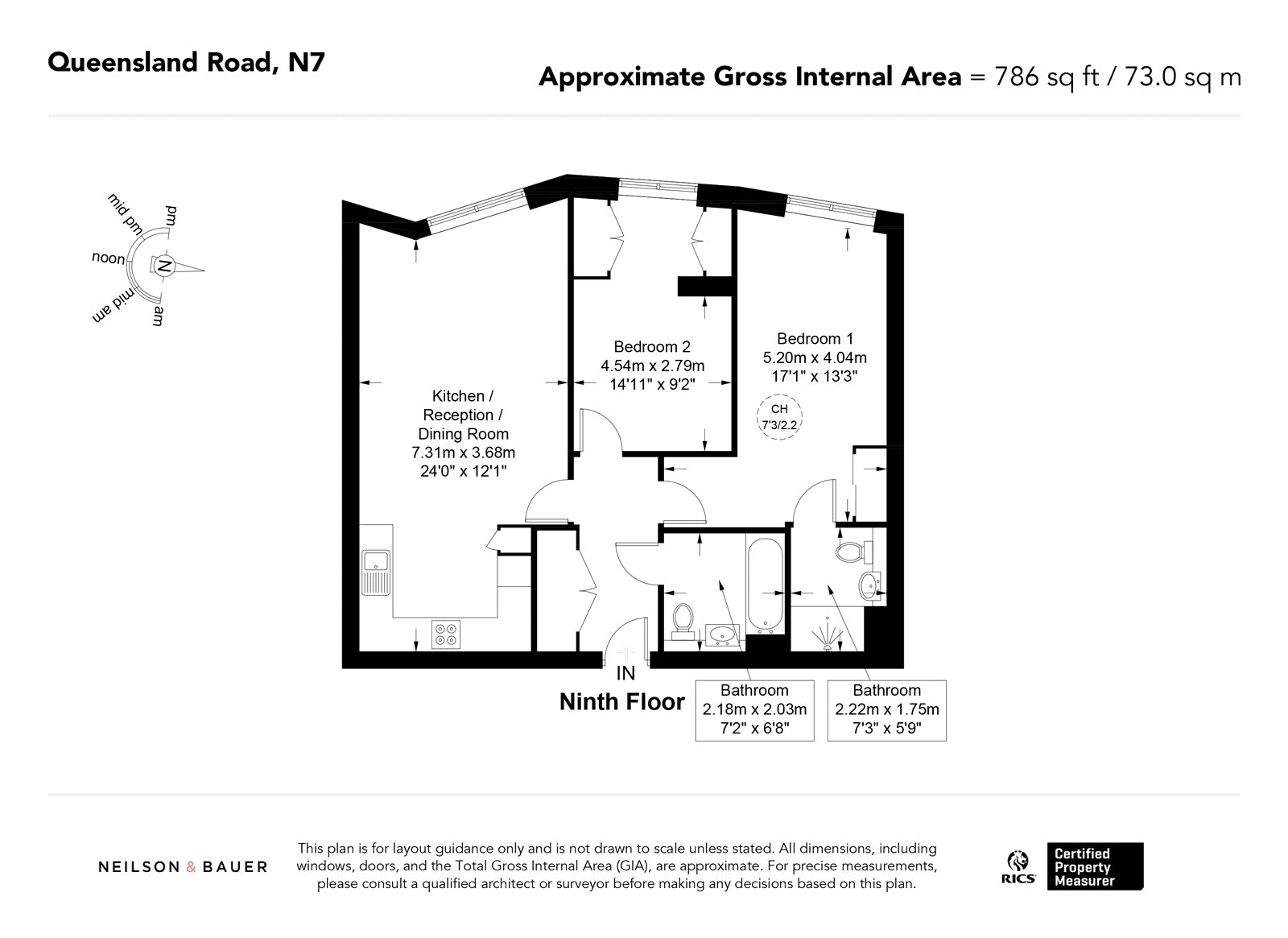 Flat 127, 9, Queensland Road, London floorplan