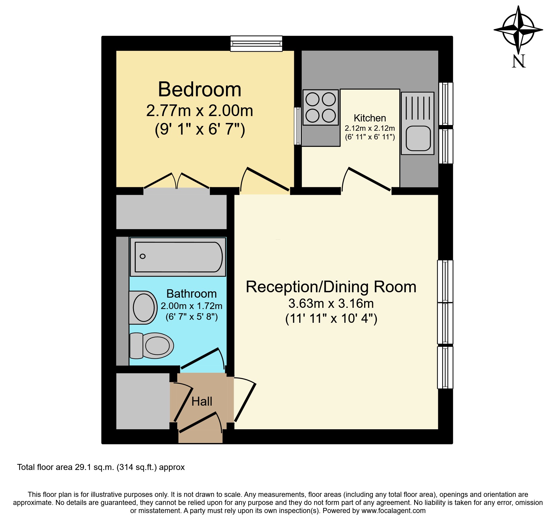 Flat 24/Albany Court, 1 Trenmar Gardens, London floorplan
