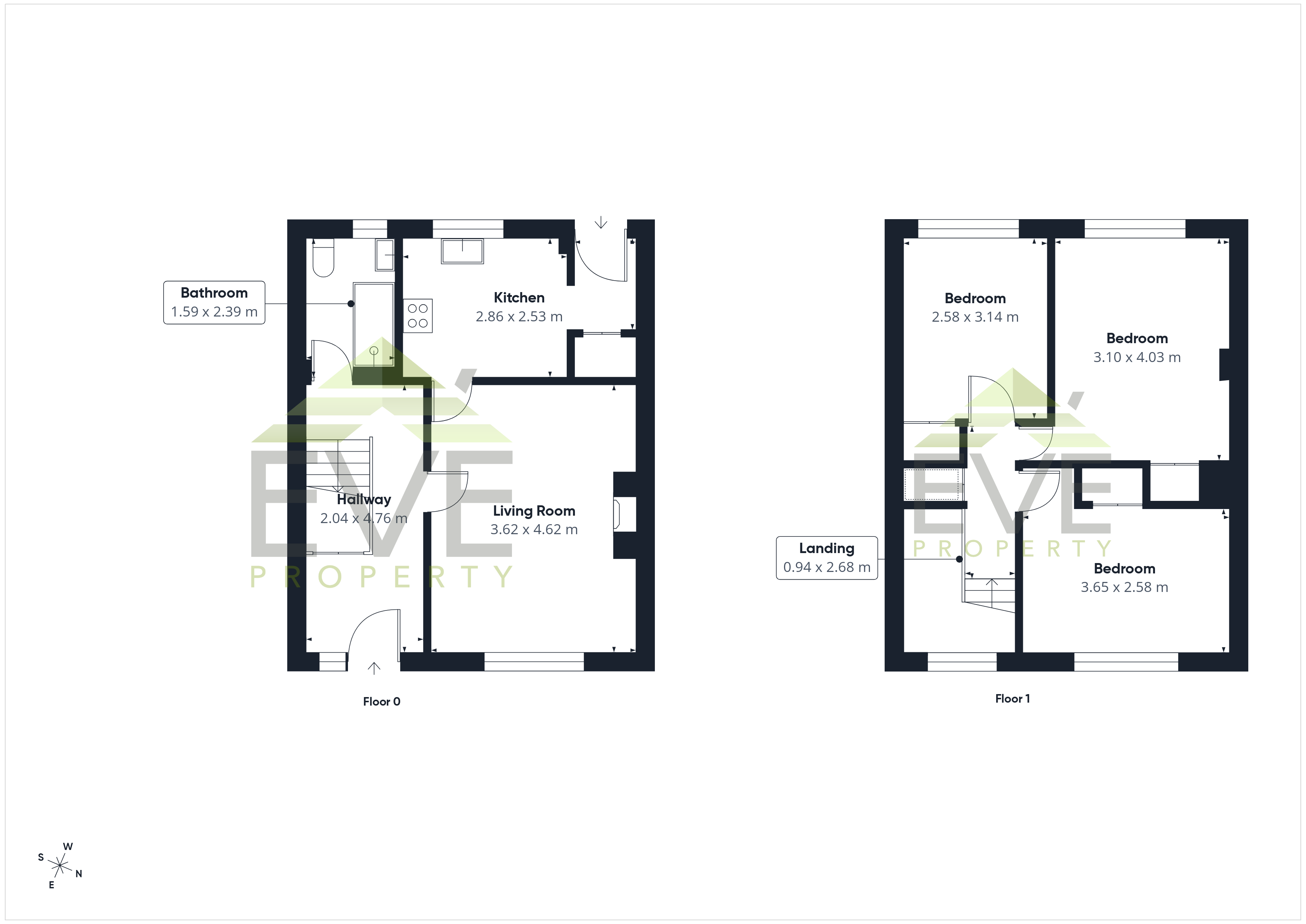 61, Langlands Terrace, West Dunbartonshire floorplan
