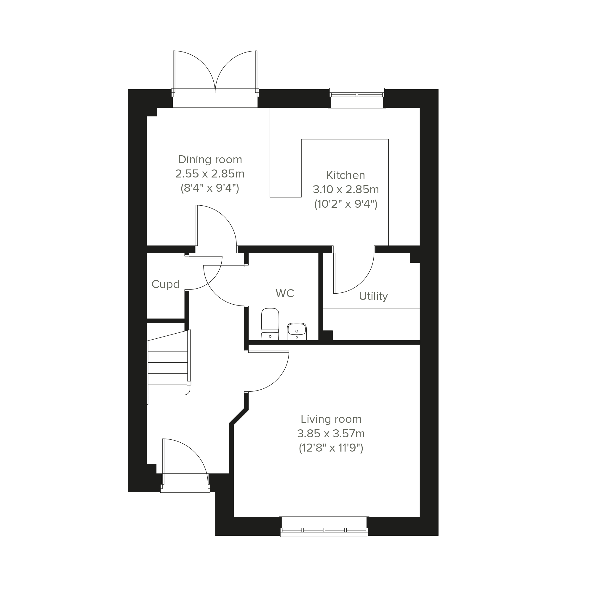 151, Cricket Lane, Lichfield floorplan