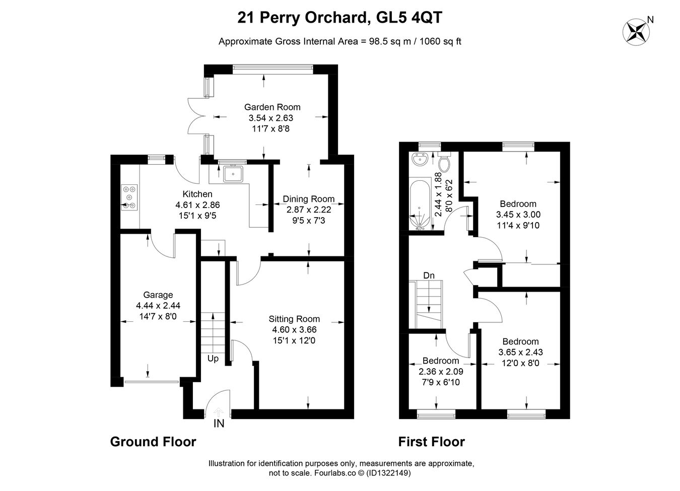 21, Perry Orchard, Stroud floorplan