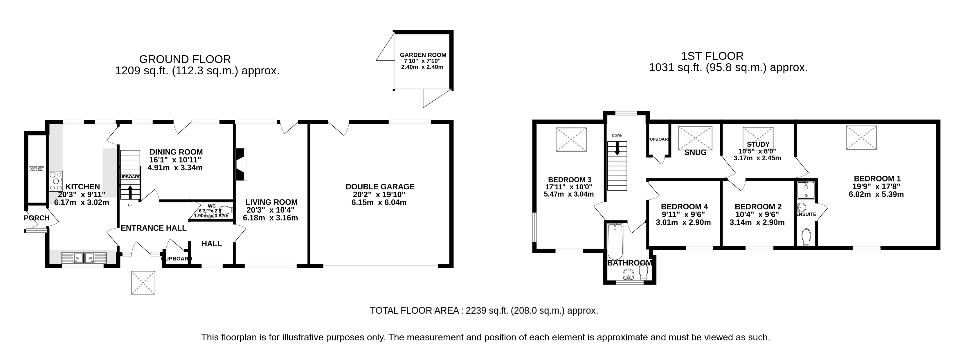 38, Oakway, Dunstable floorplan