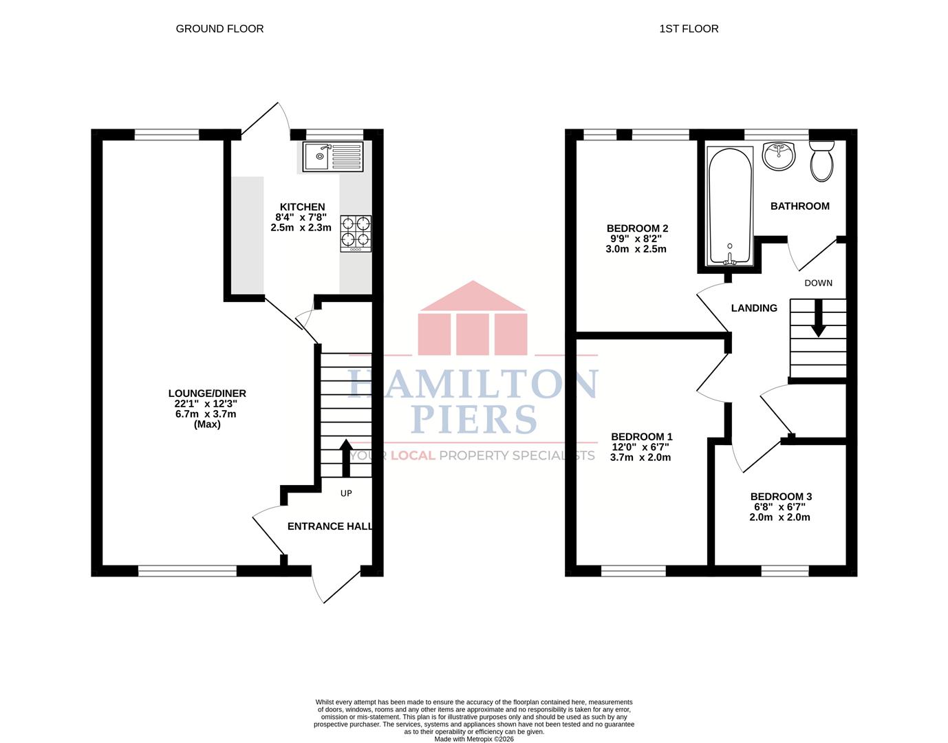 16, Begonia Close, North Springfield, Chelmsford floorplan