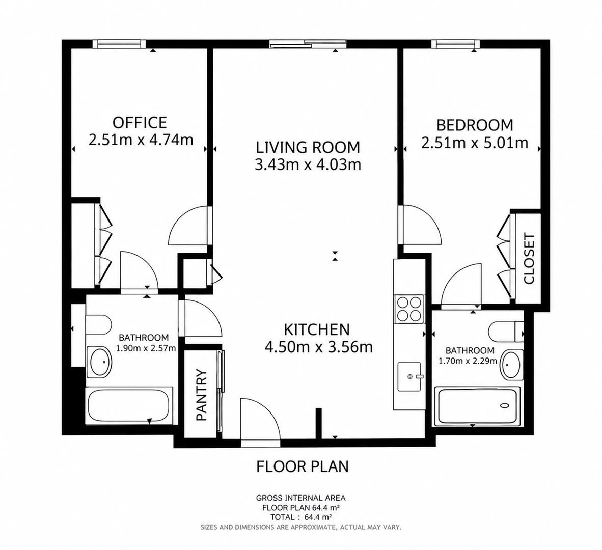 Apartment 207, The Bellows. 12 Lockside Lane, Salford floorplan