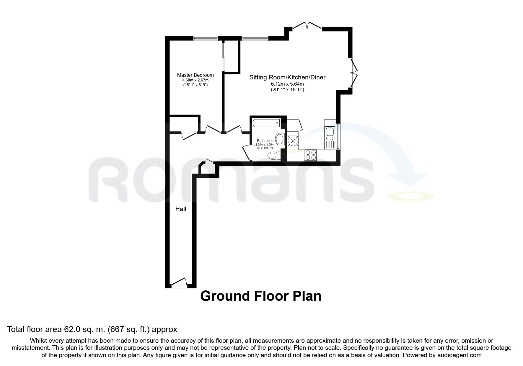 1 Bedrooms Flat to rent in Winterthur Way, Basingstoke RG21