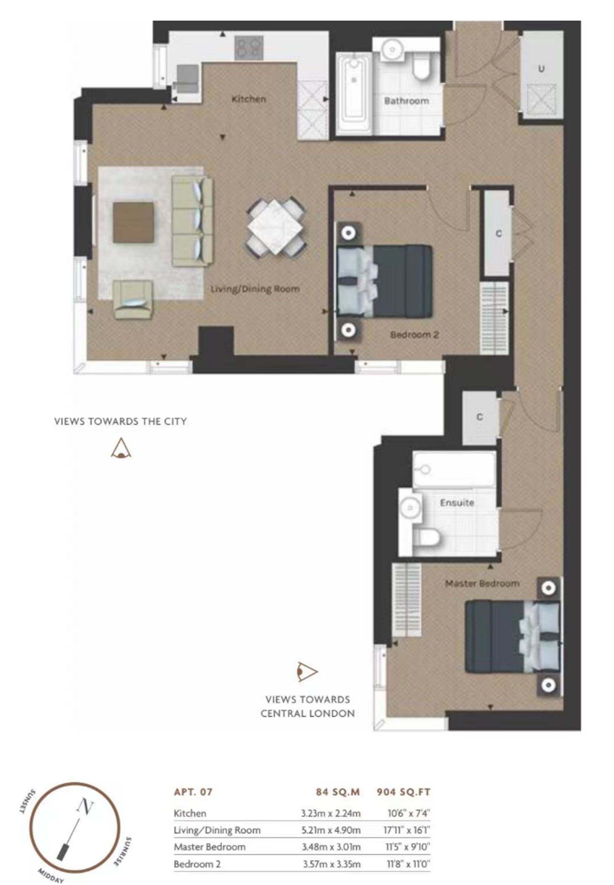 Apt 200, Valencia Tower, London floorplan