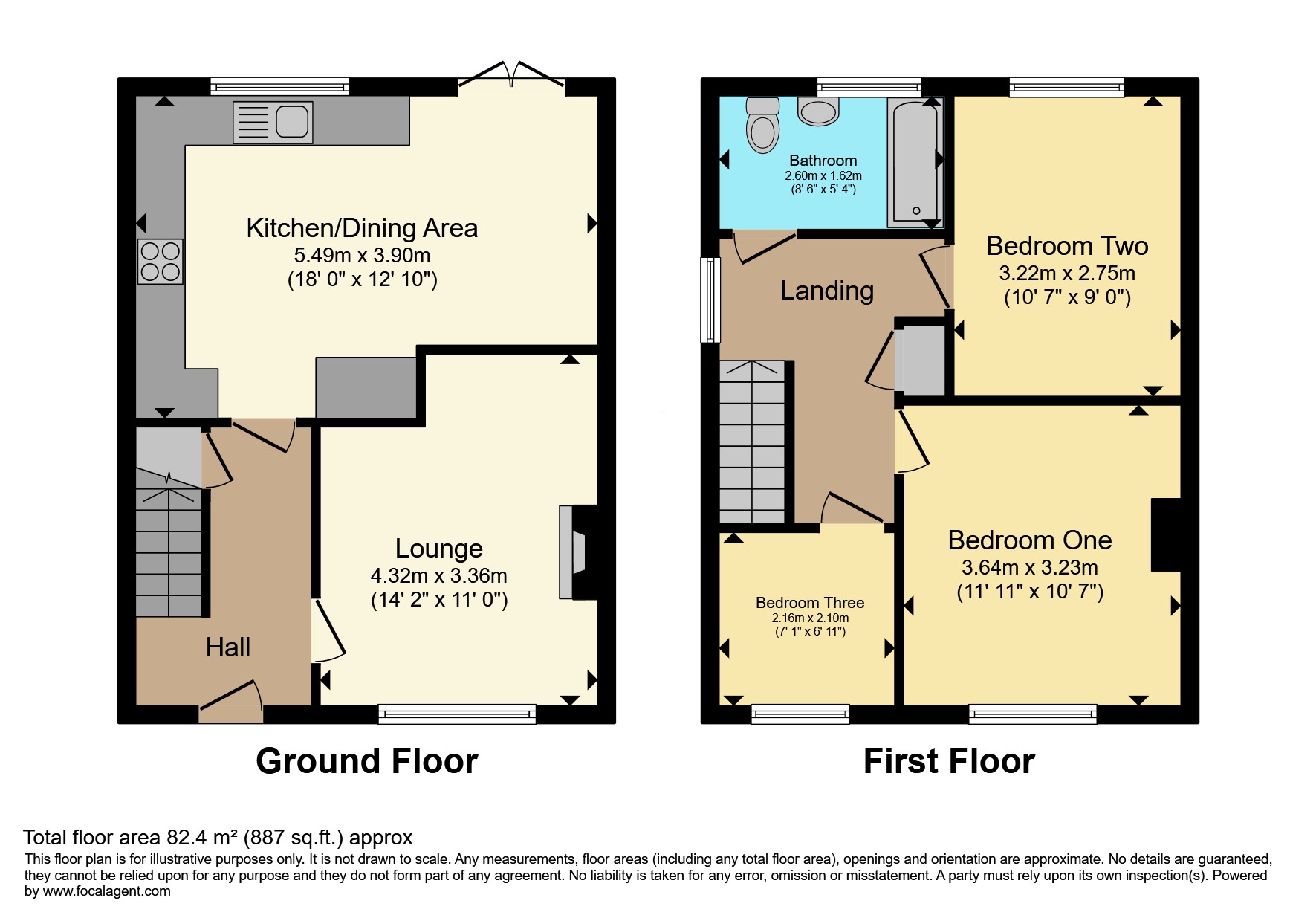 6, Field Lane, Pontefract floorplan