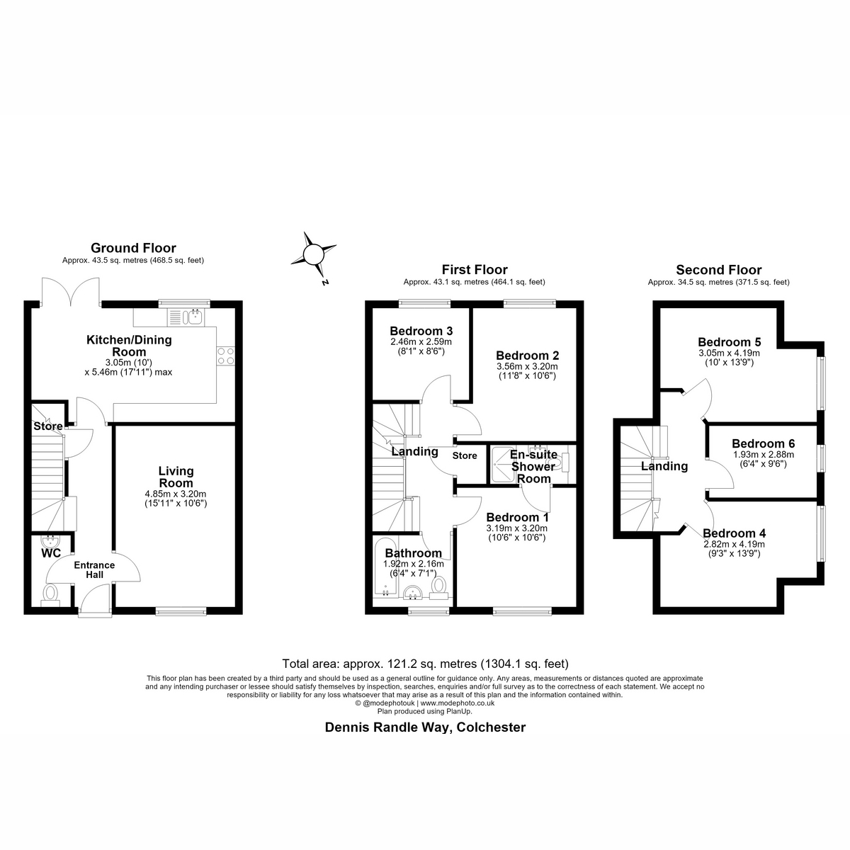 6, Dennis Randle Way, Colchester floorplan