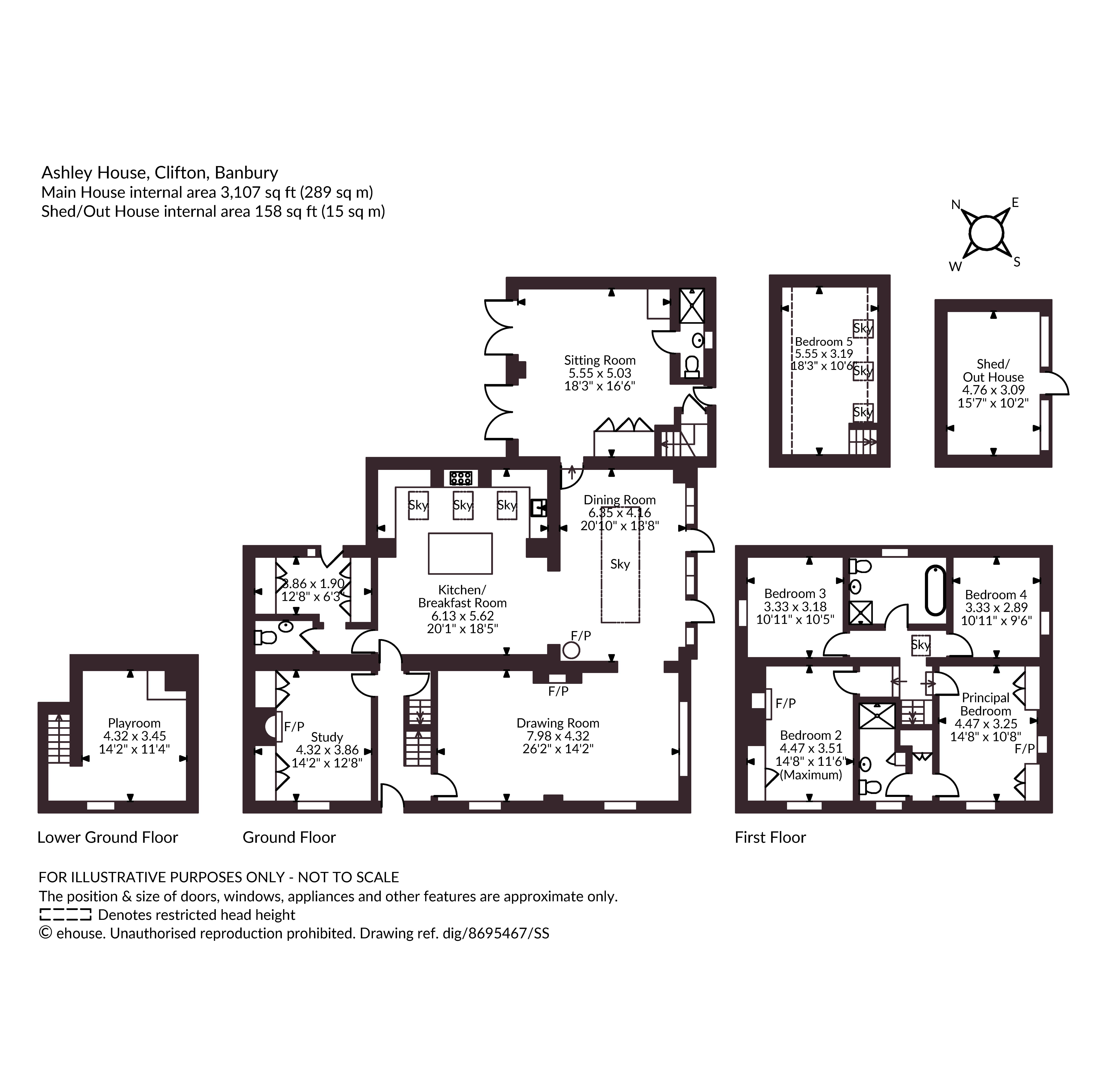 Ashley House,, Clifton, Oxfordshire floorplan