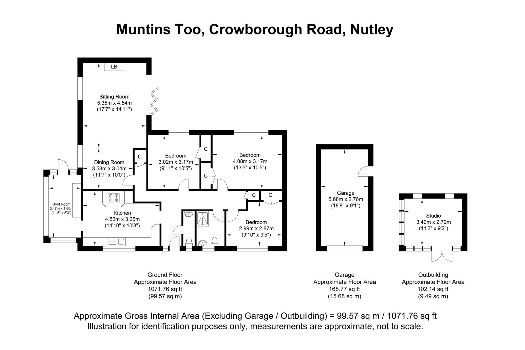 Muntins Too Crowborough Road, Uckfield floorplan