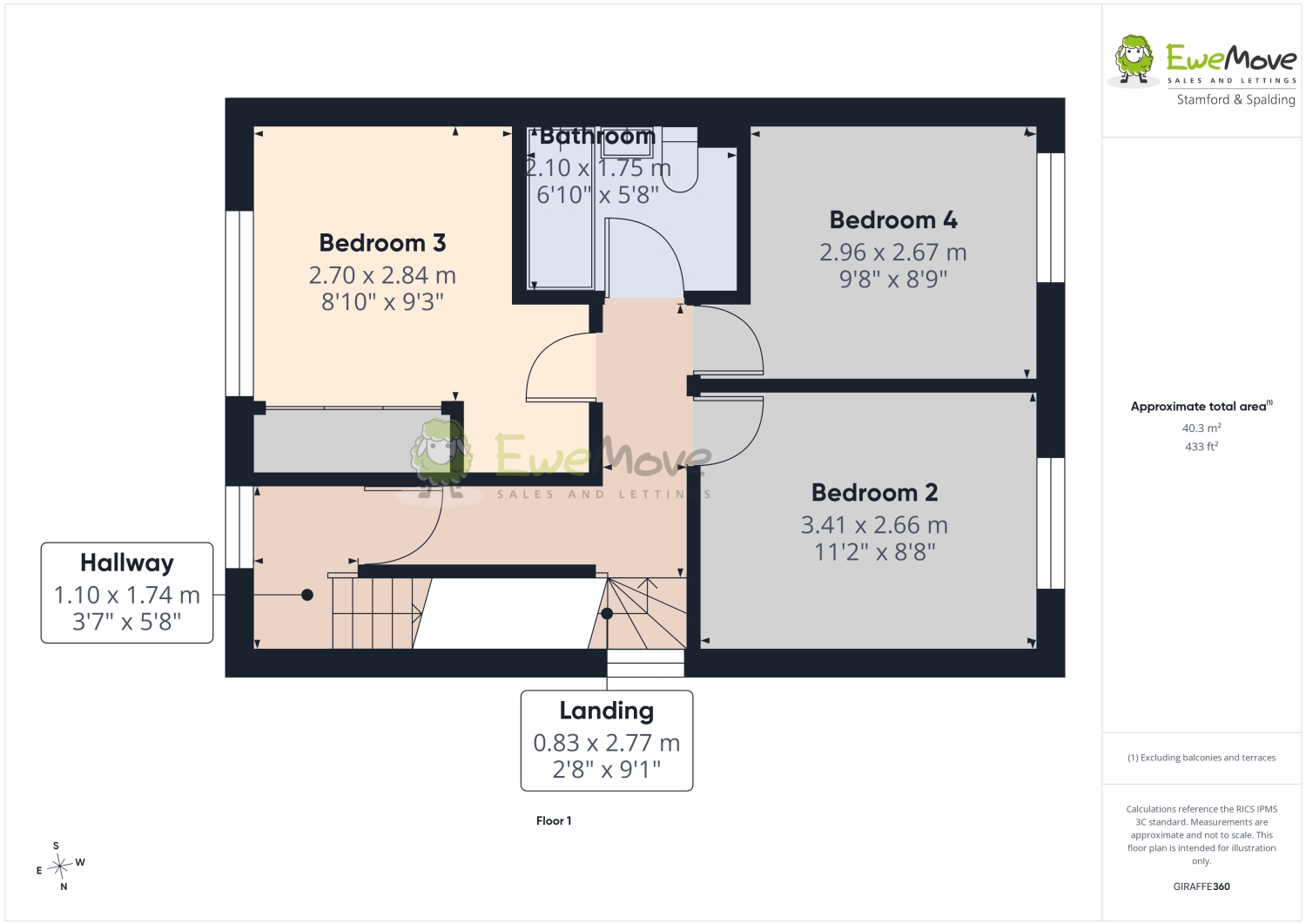 1B, Melrose Close, Lincolnshire floorplan