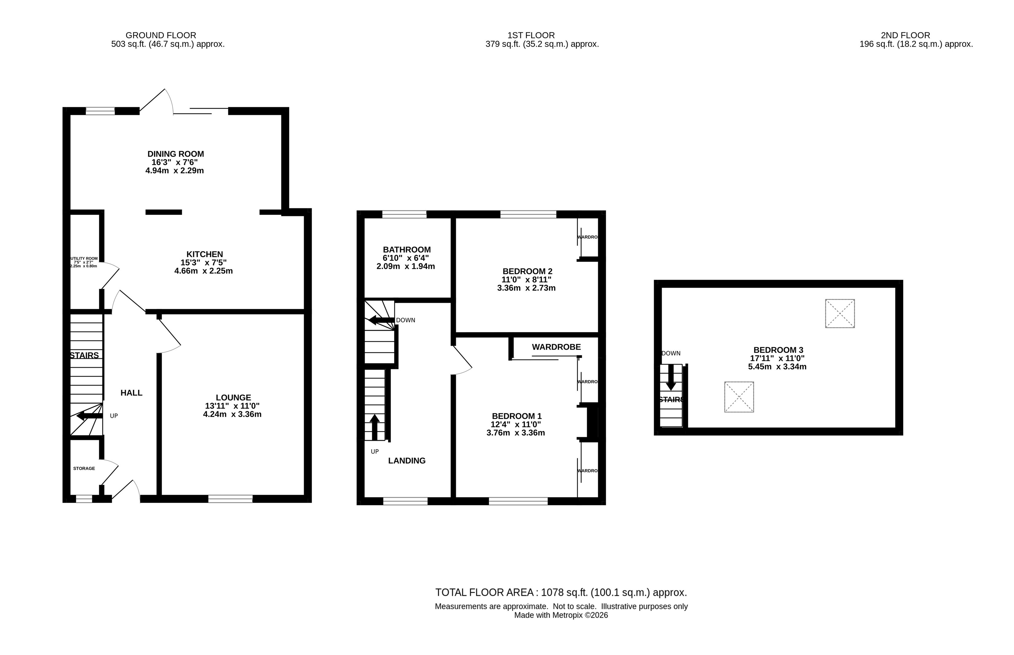 36, Compstall Road, Marple Bridge, Stockport floorplan