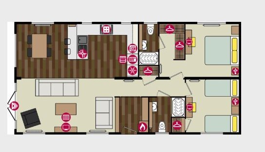 Plot 3 Pemberton Skydale,, Polstead Caravan Park, Colchester floorplan