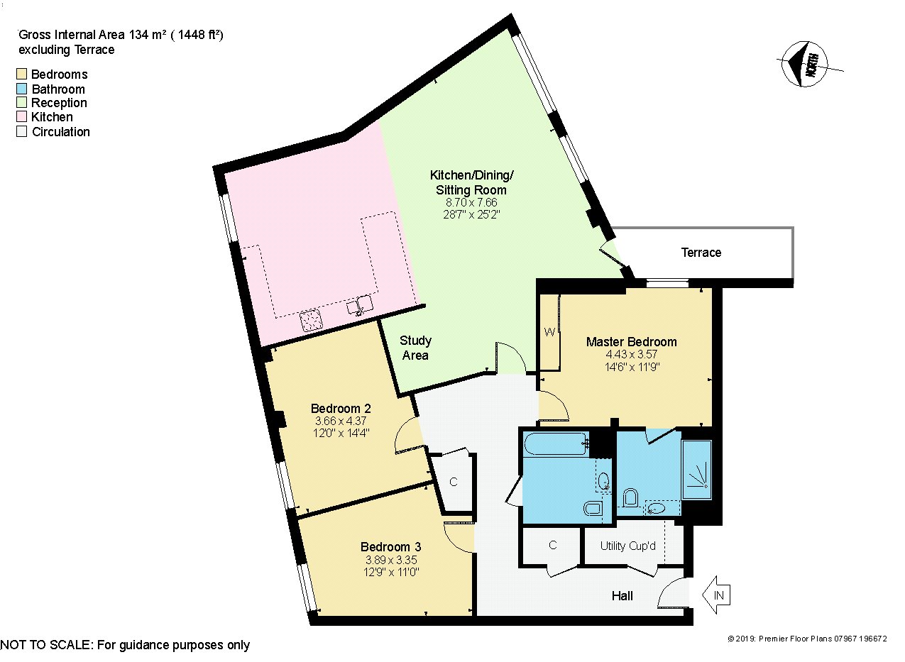 3 Bedrooms Flat for sale in Marque House, 143 Hills Road, Cambridge, Cambridgeshire CB2