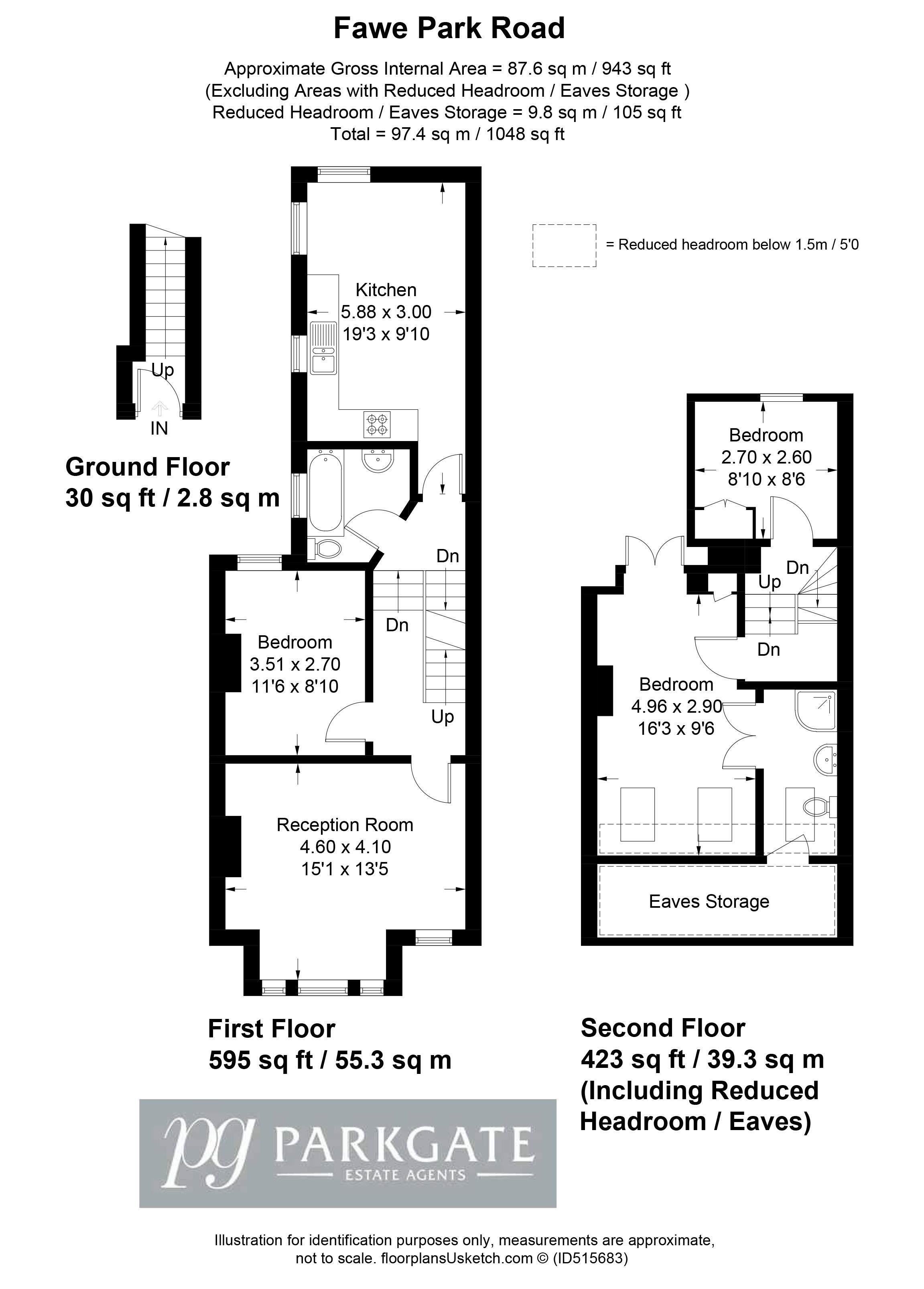 3 Bedrooms Flat to rent in Fawe Park Road, London SW15