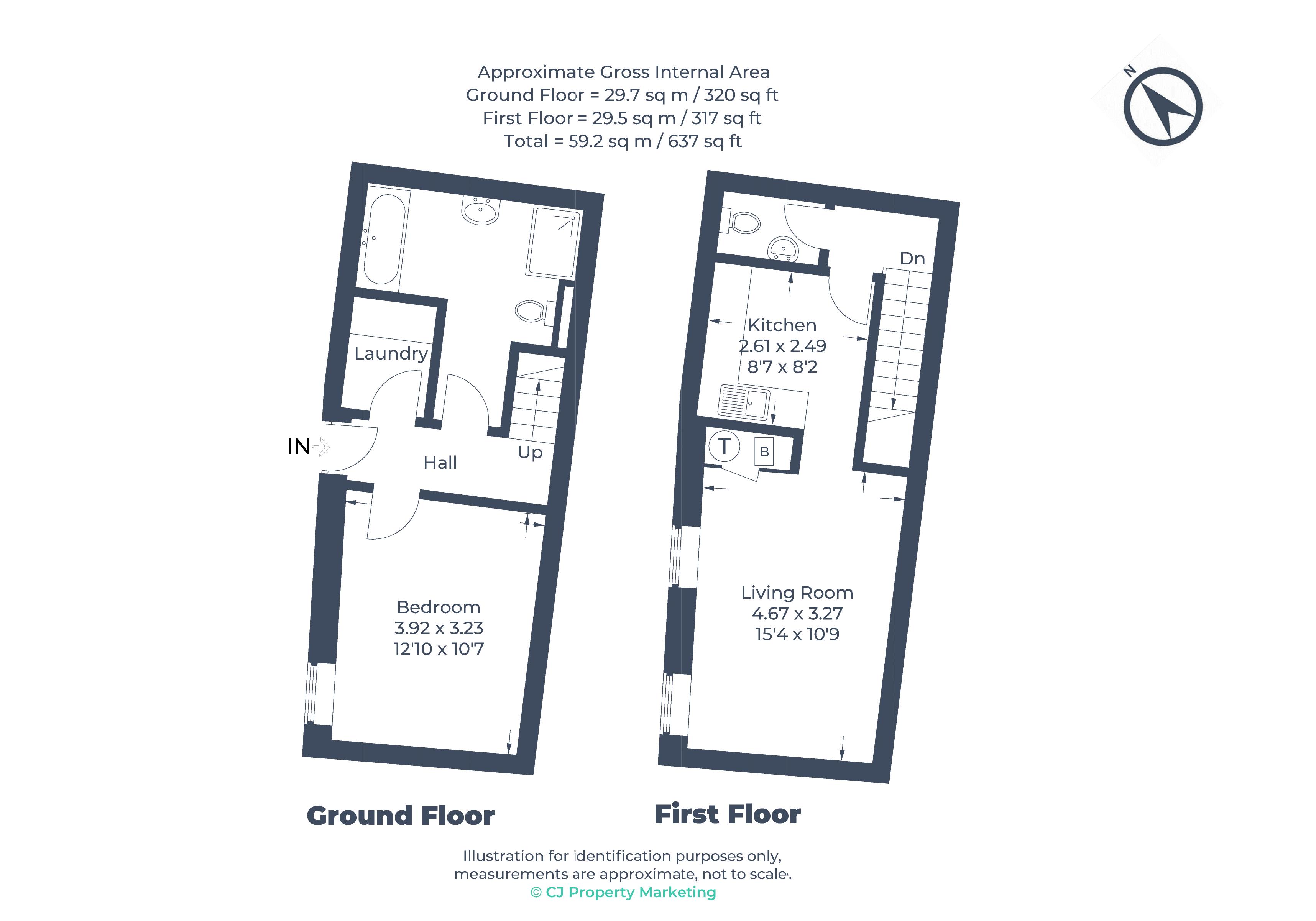 Flat 6, 15-17 West Street, Marlow floorplan