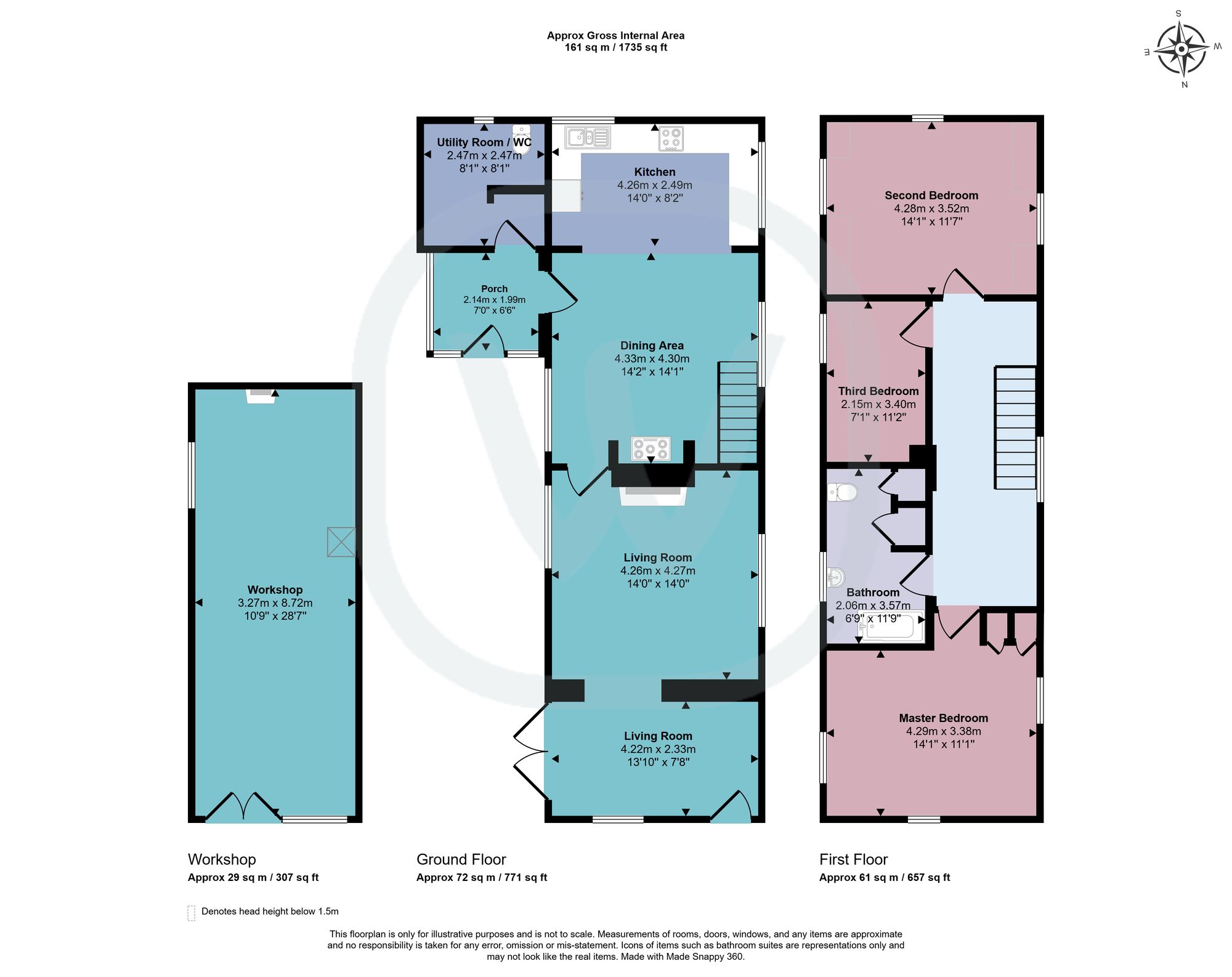 6 Station Road, Grantham floorplan