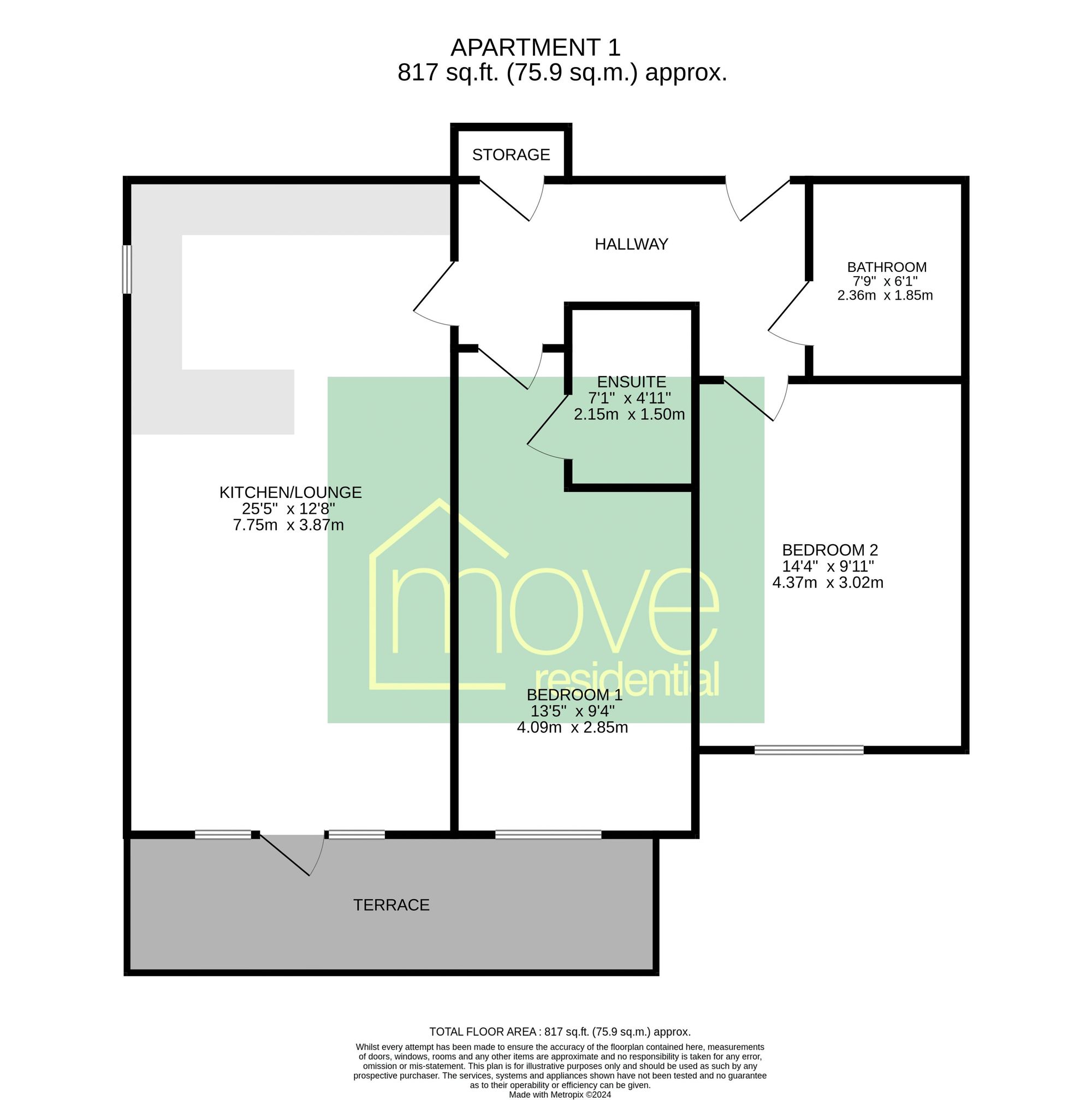 1 Bryan Court, 4 Rocky Lane, Wirral floorplan