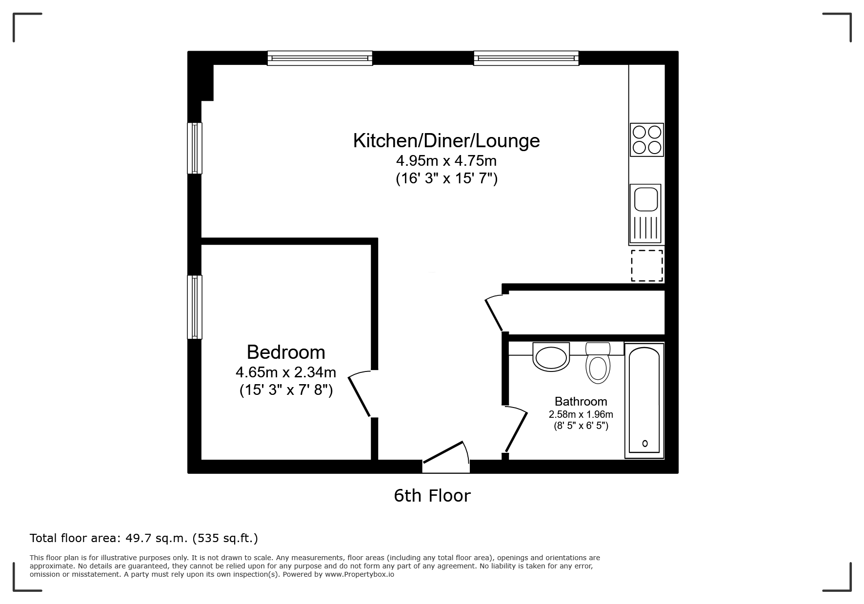 Flat 41, Alexander House, 50, Station Road, Hampshire floorplan