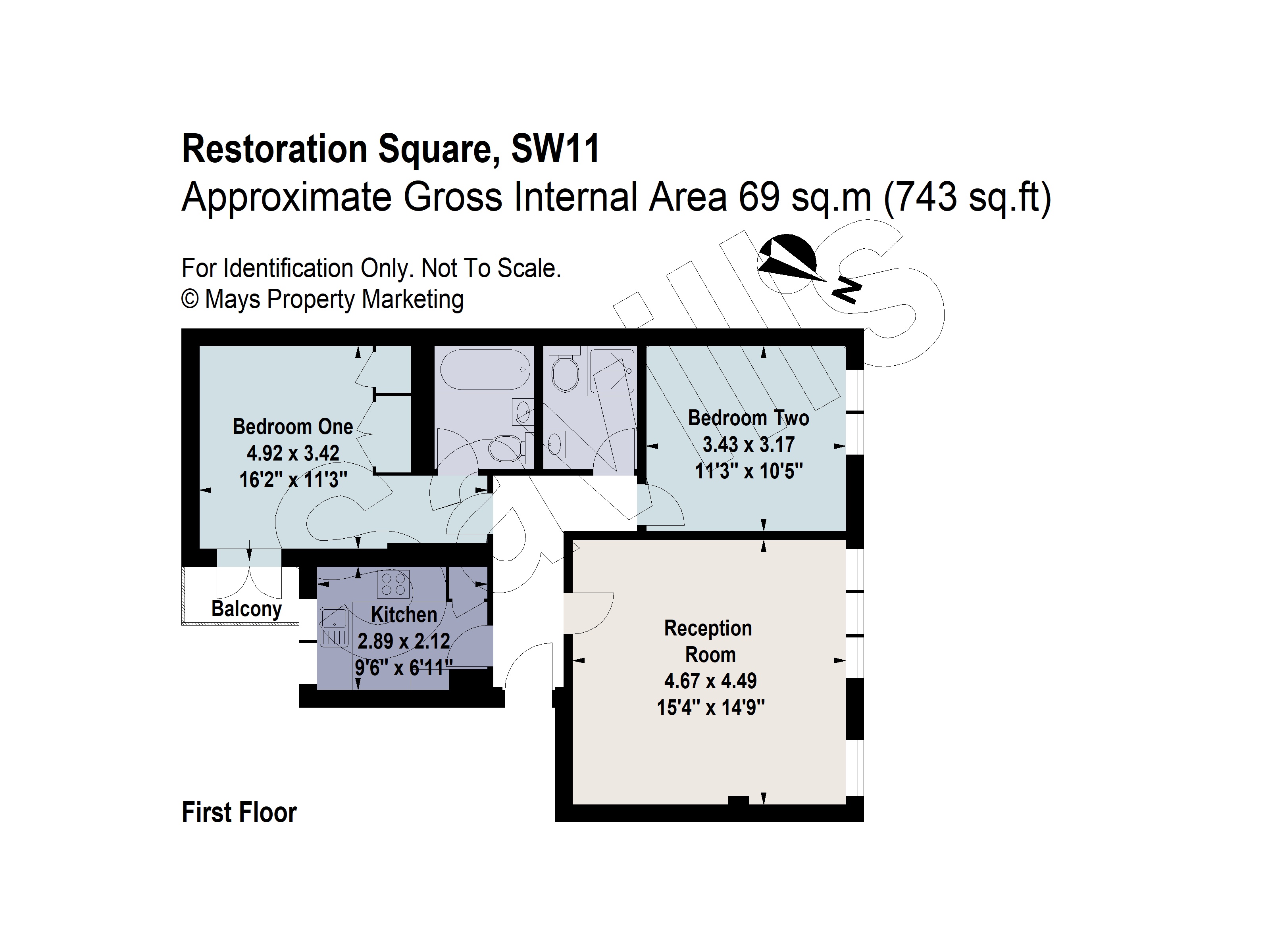 8, Restoration Square, London floorplan